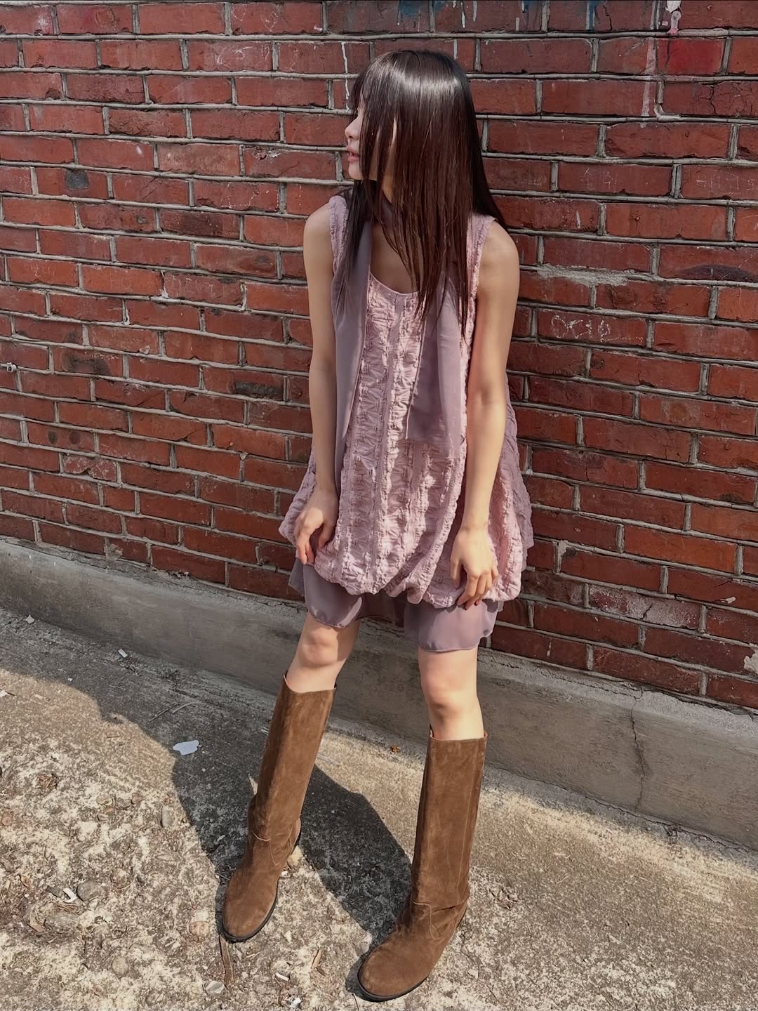 [🌸] tulip chiffon dress