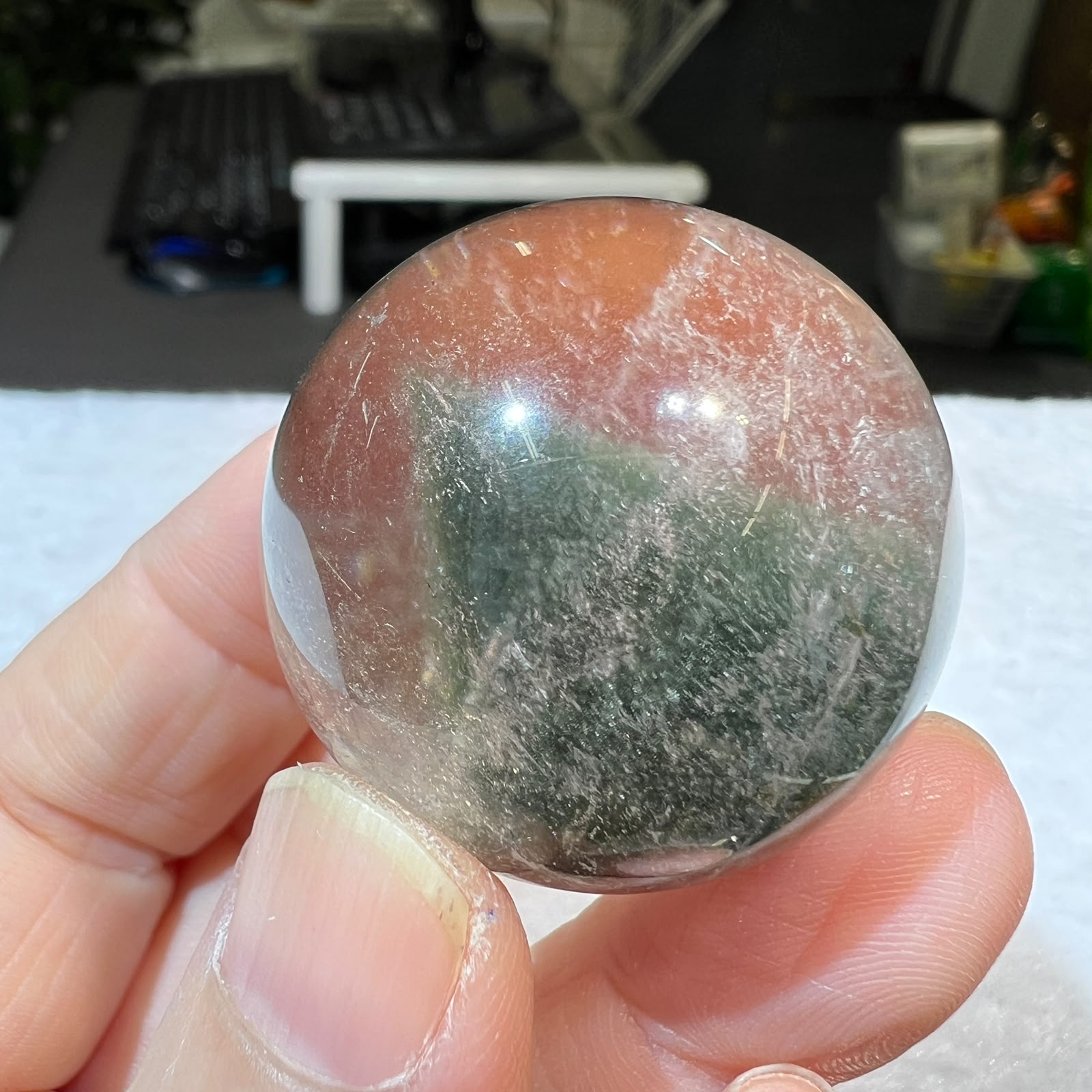 綠幽靈球 3.2cm+/- (不連座)#CA0064
