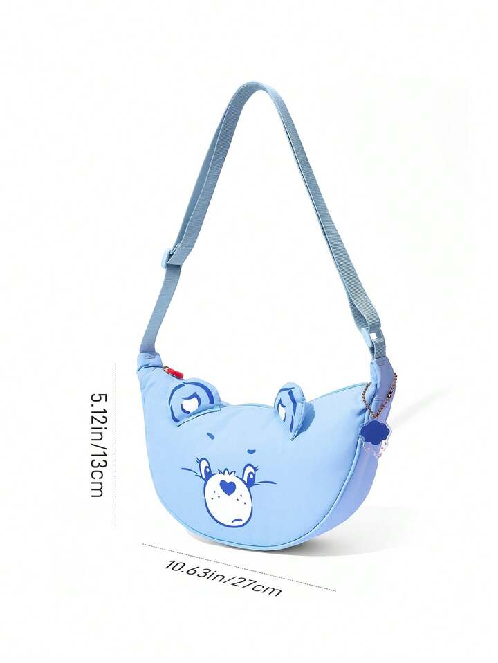 卡通熊造型斜挎包