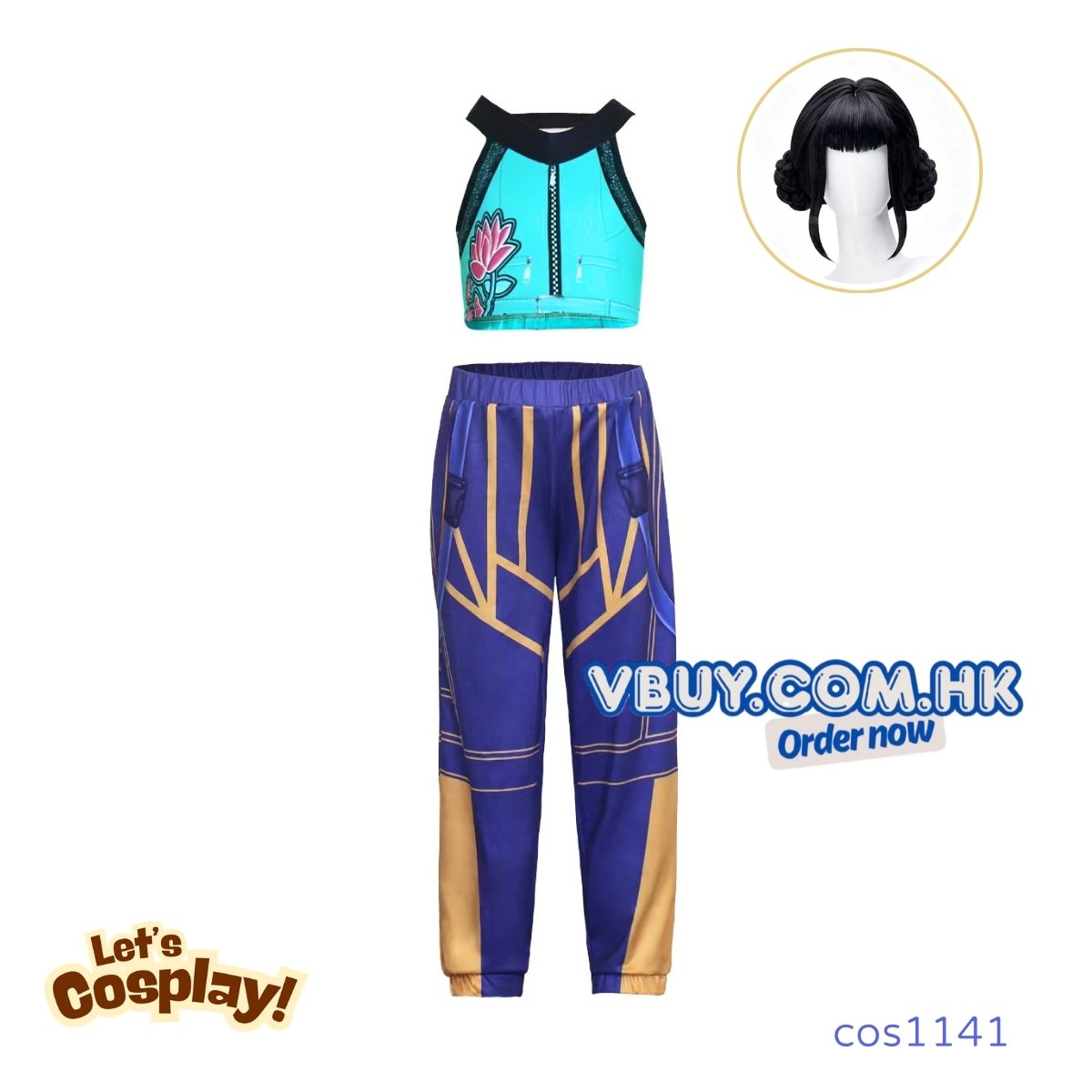 獵魔女團 Zoey Cosplay 女童舞台表演服裝 萬聖節Demon Hunters服裝 Zoey香港現貨 Cos1141