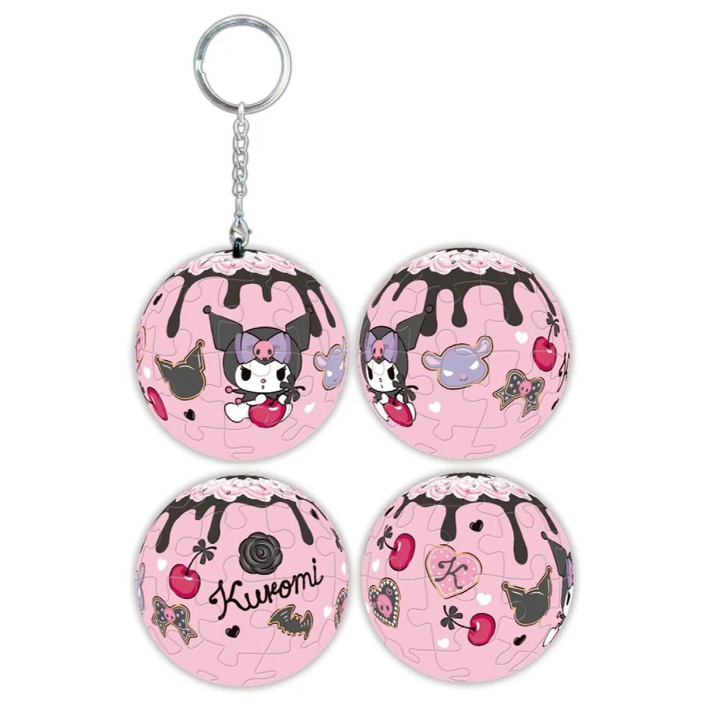 📦訂購 台灣代購 Sanrio 三麗鷗 Kuromi 24片球形鎖匙扣拼圖