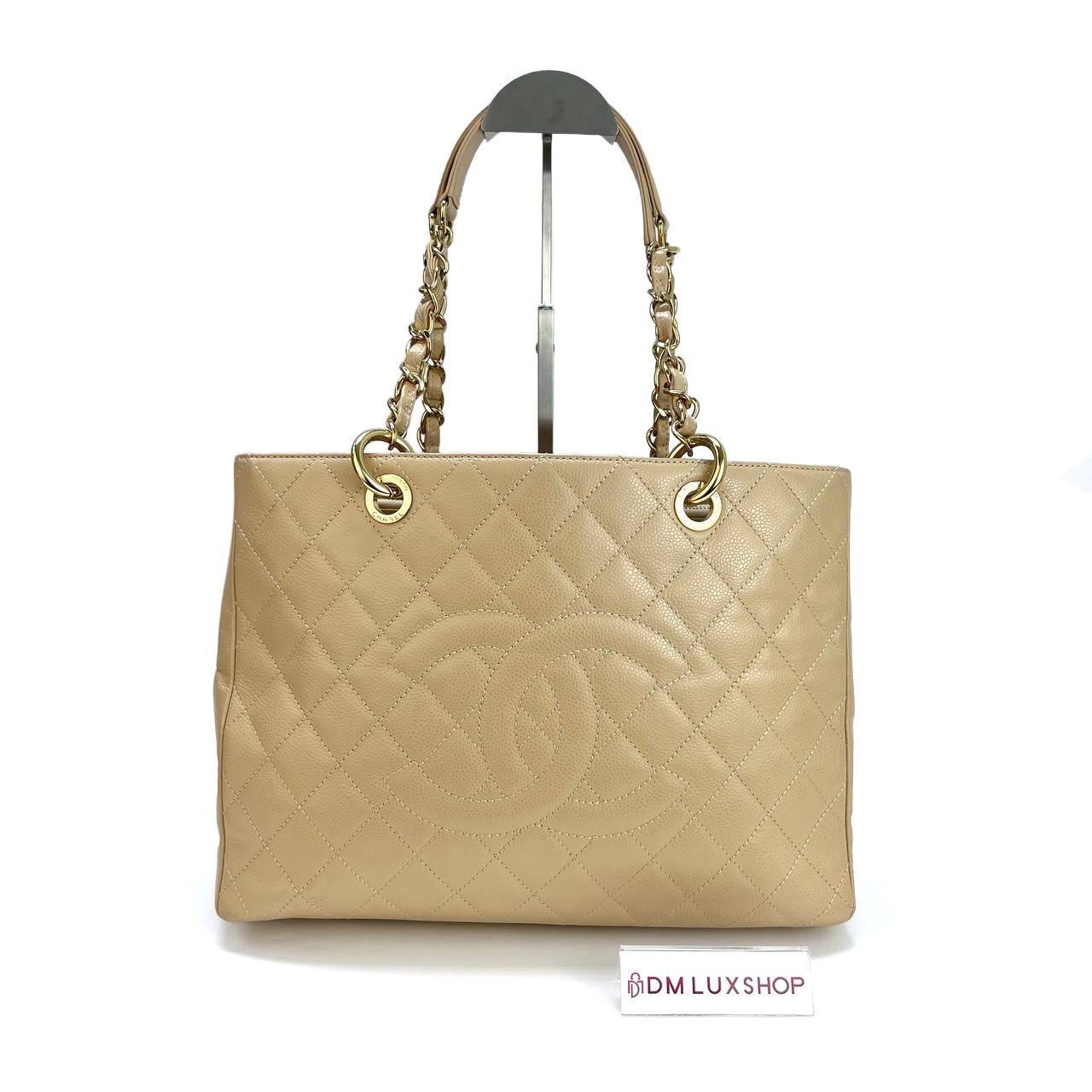 Chanel Beige Caviar GST GHW (Serial 17, Y: 2013)
