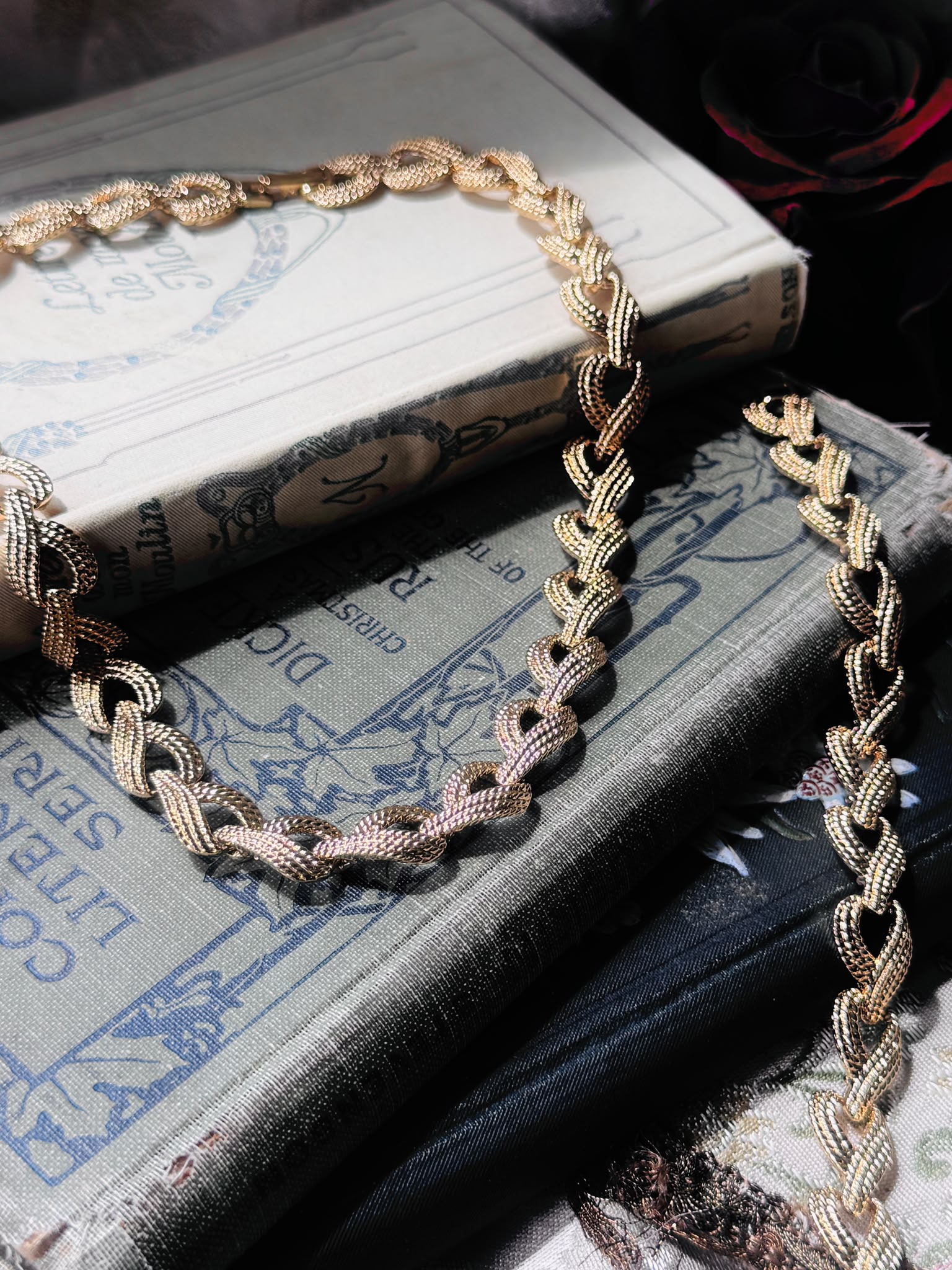 Vintage Napier "Heart Knot"  Necklace and Bracelet Set (MT2611)