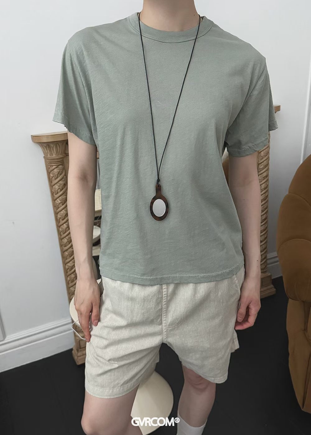 221397 洗水淨色Tee