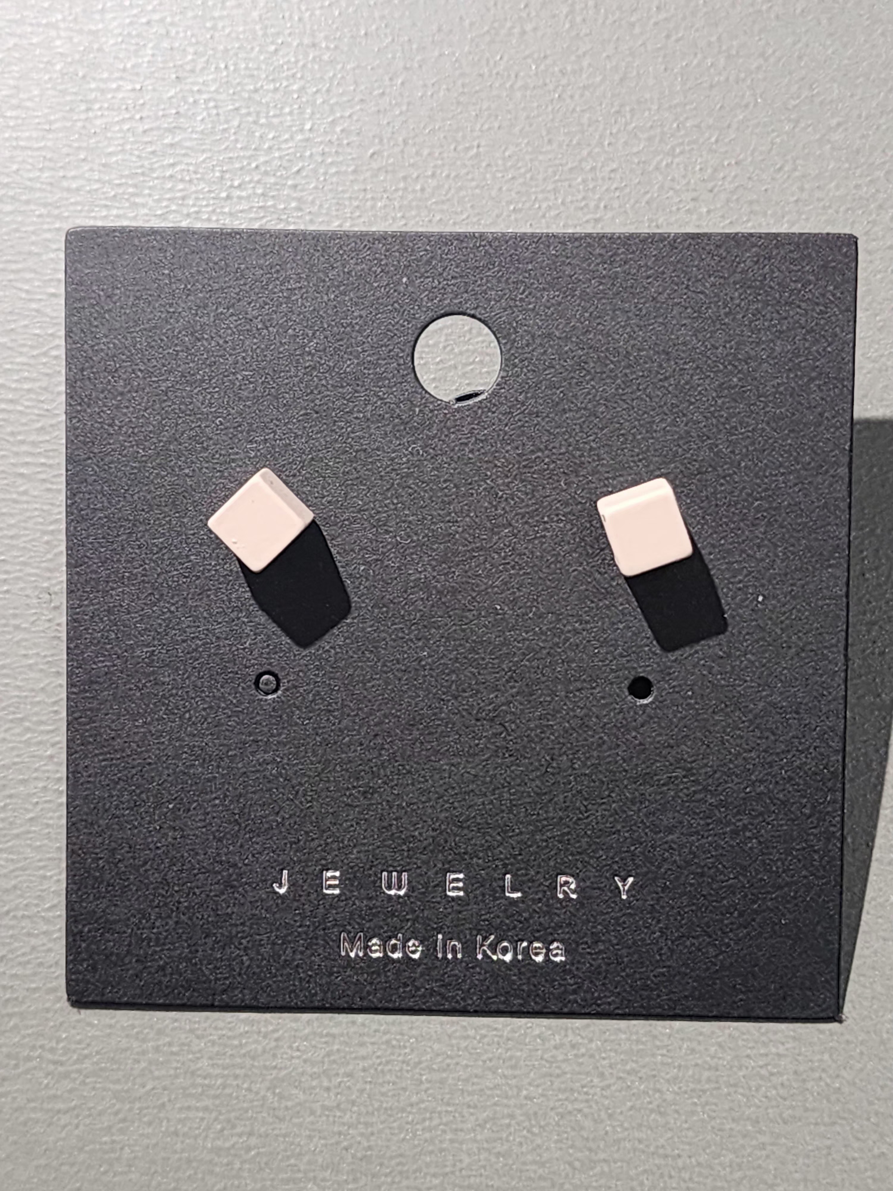 Ocr Matte Cube Stud Earrings