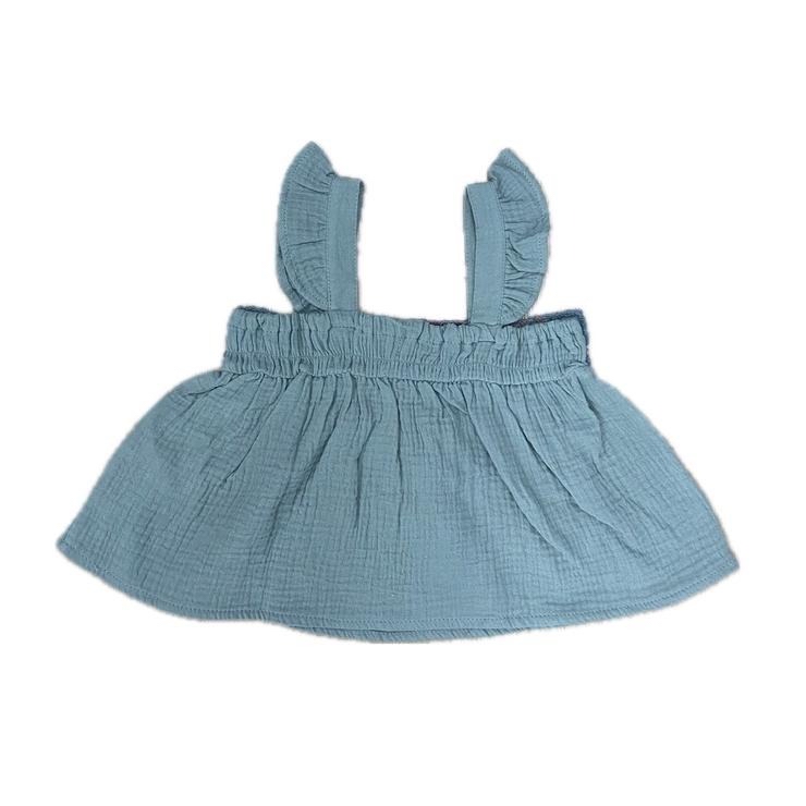 🇯🇵限時預訂 日本直送🇯🇵nayun兩色鉤針編織荷葉邊棉紗吊帶背心