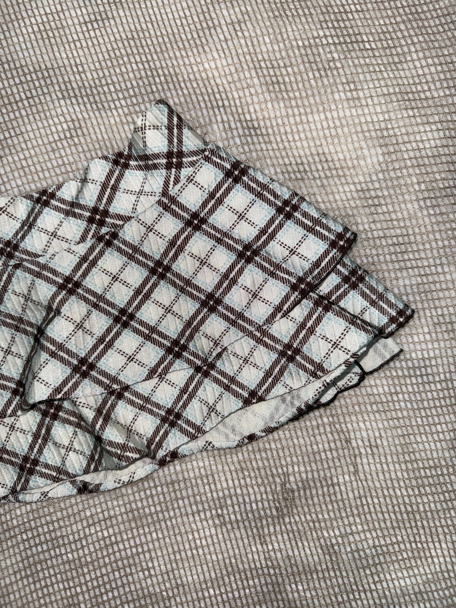 Grunge Pixie Tiered Tartan Skirt