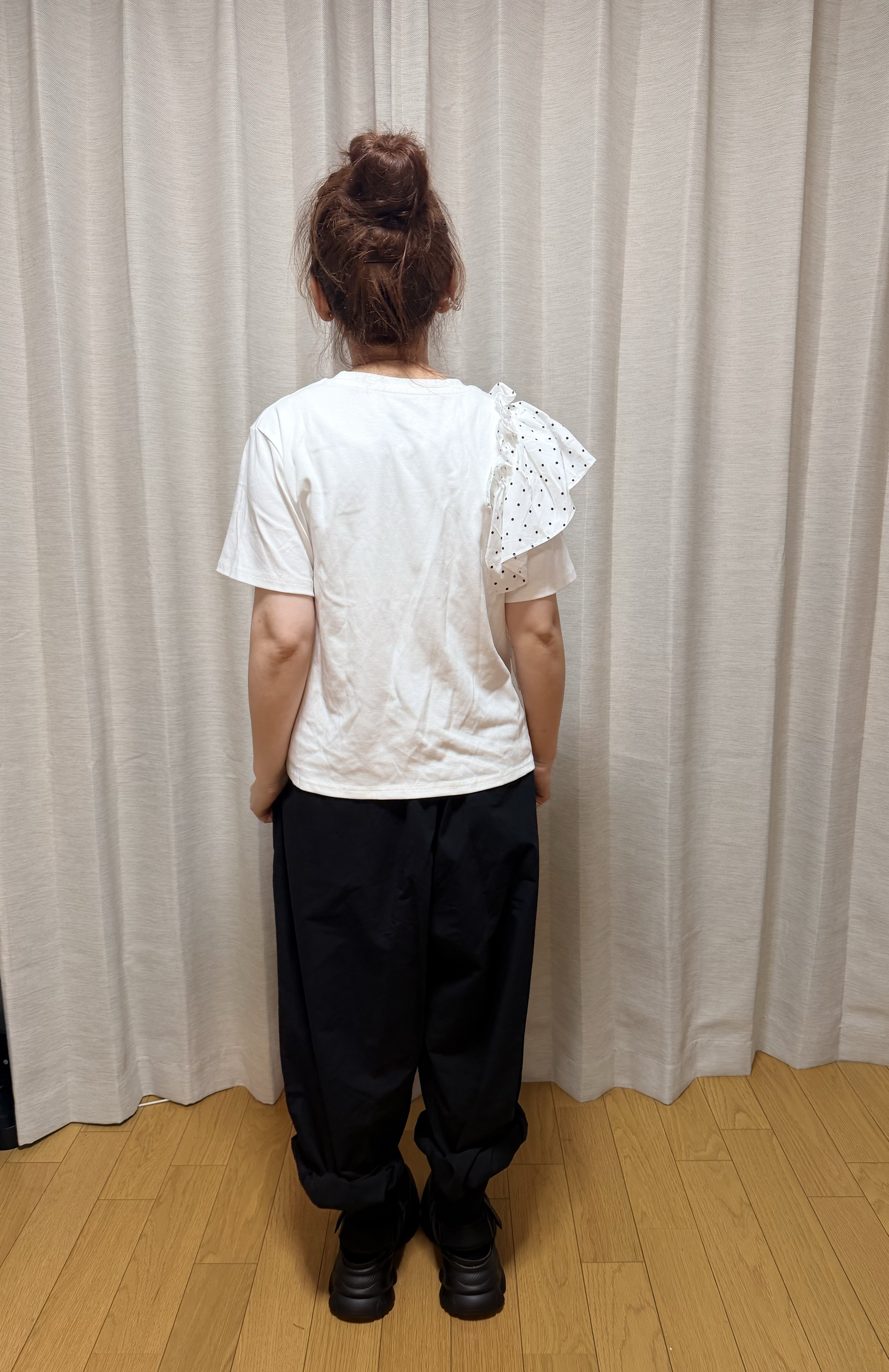 日本拼款波點衫