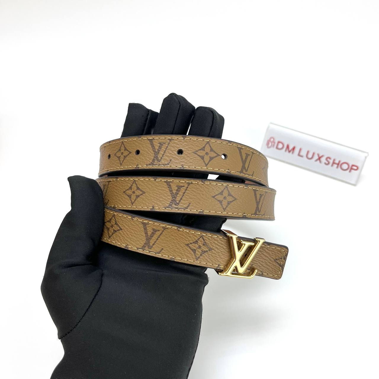 LV Reverse Monogram Iconic Reversible Belt 20mm GHW