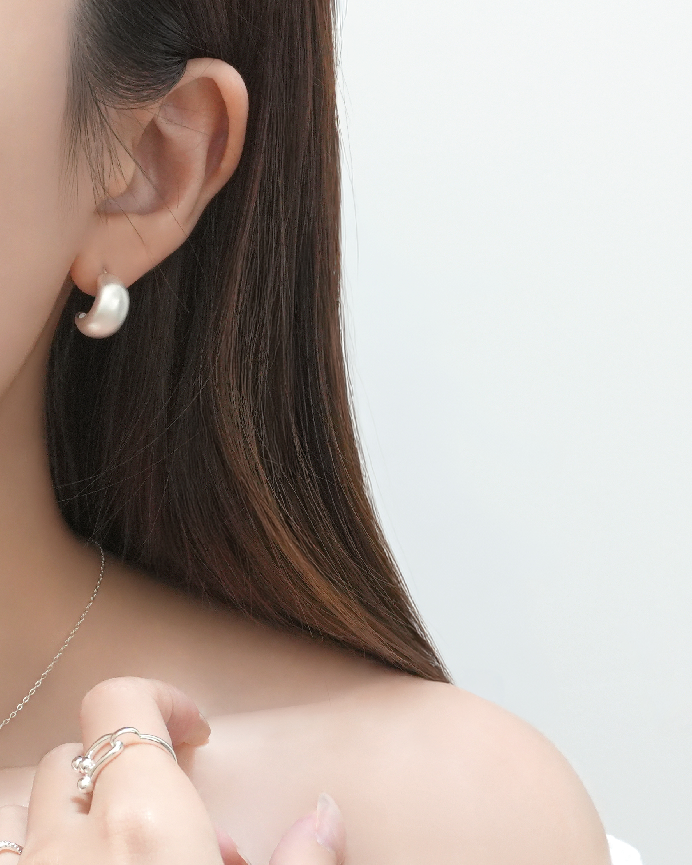 Ethereal Lunar Matte Hoops