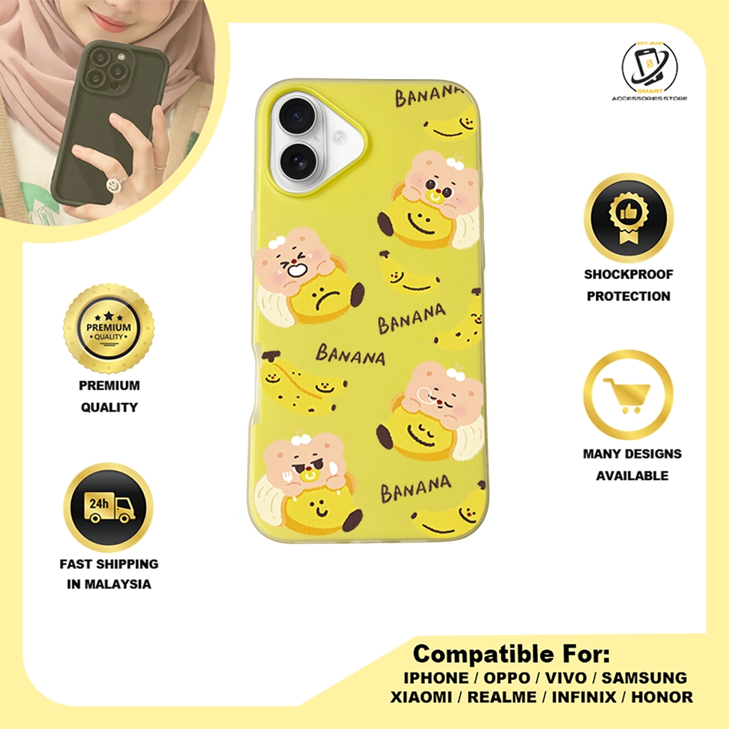 JELLY CASE PHONE FOR IPHONE - DESIGN BANANA A