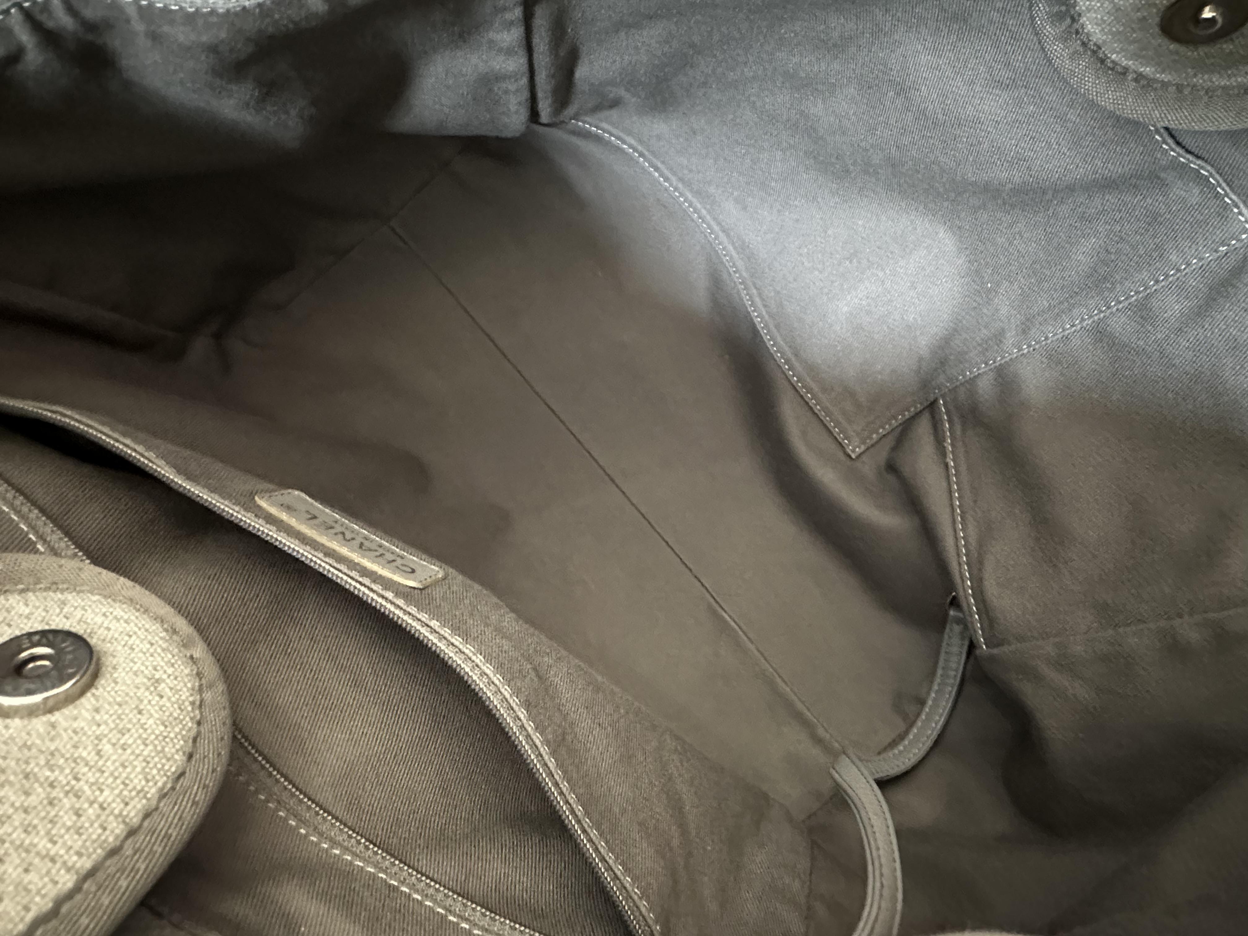 Pre-owned CHANEL Deauville Chain Tote /26NY20