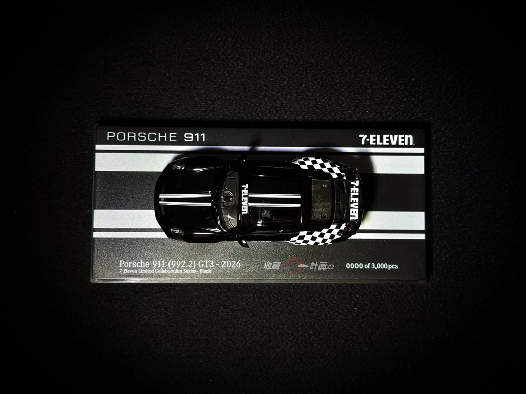（台灣 7-11 代購產品） MINICHAMPS Porsche 911 GT3 × 7-ELEVEN 限定款