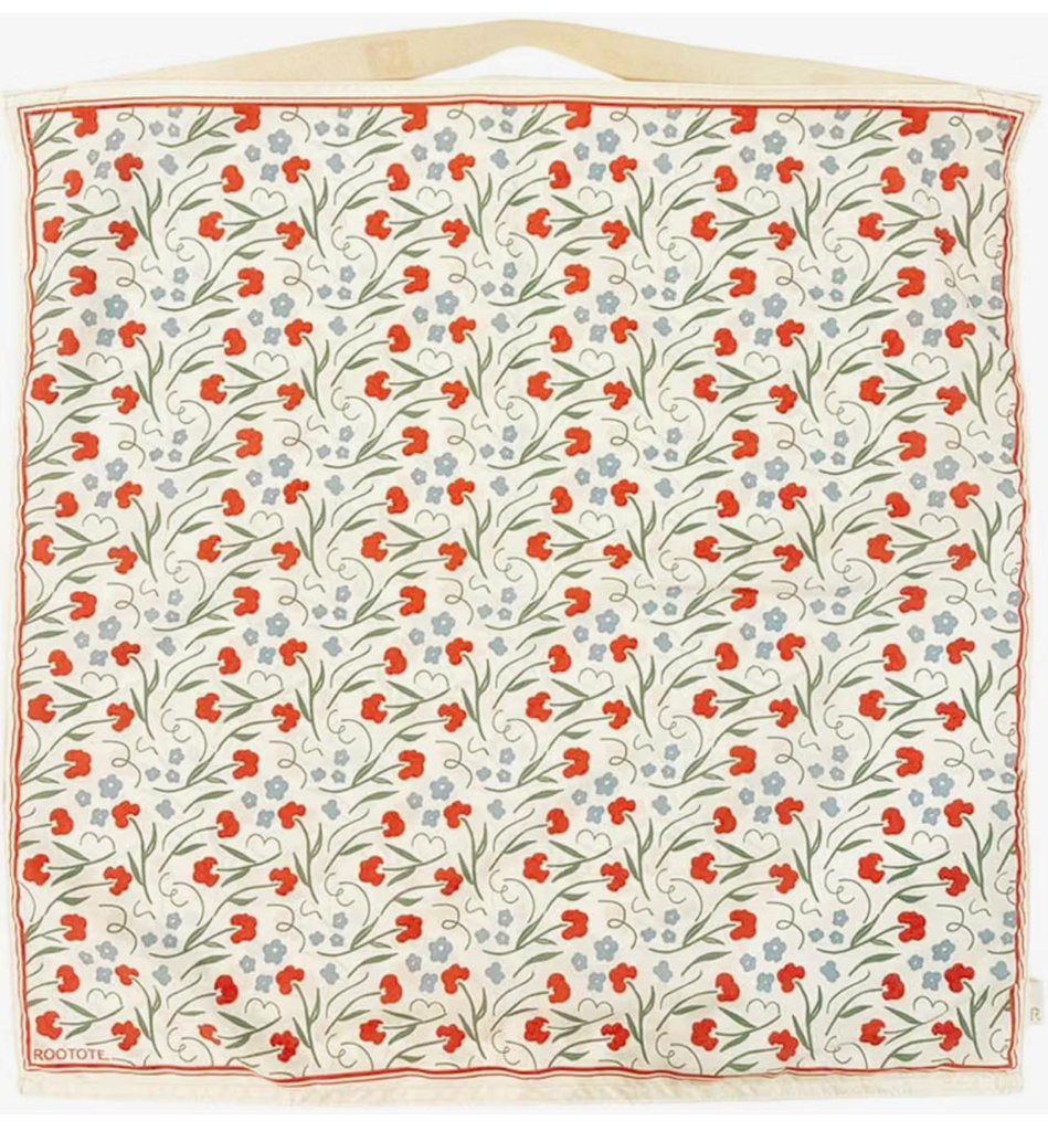 【ROOTOTE】TABLO 50超輕量絲巾袋系列-花花（5色可選）