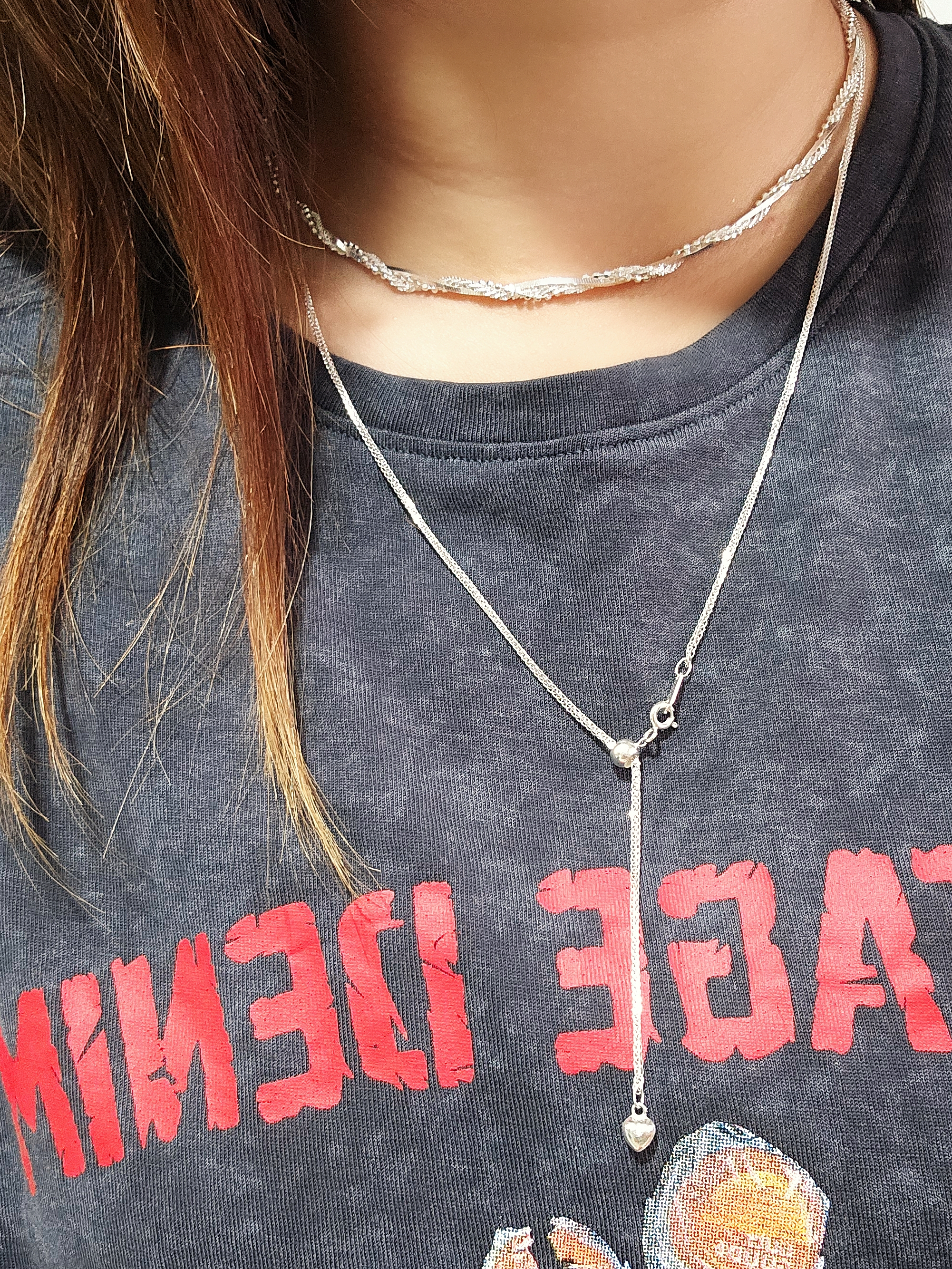 S925 - EN0117 Aurora Twist Necklace