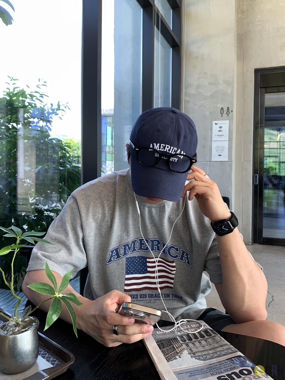 【100%保證韓國直送】Airless American 立體刺繡美式字母純棉棒球帽 🧢 [6 color] RL115152