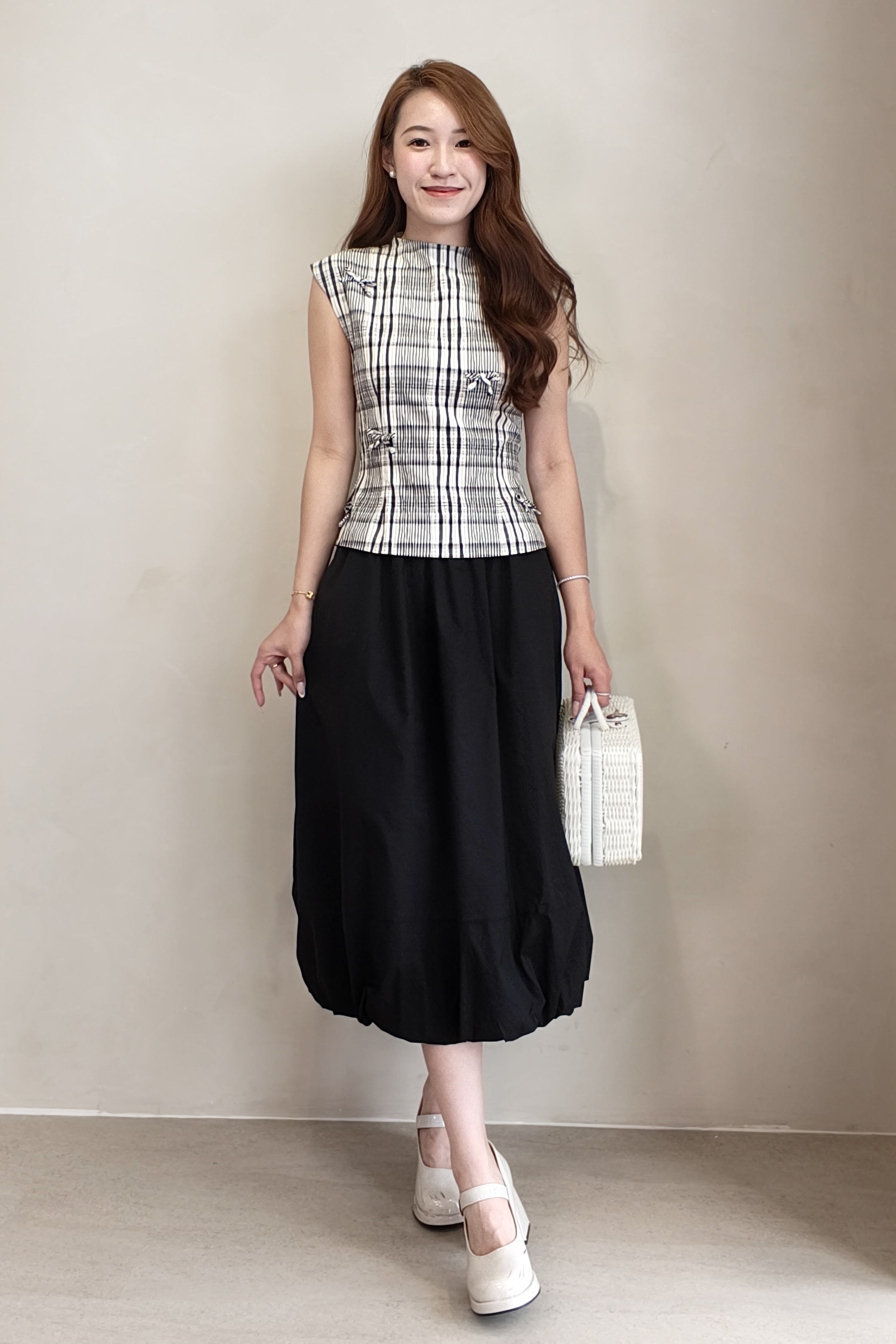 CB2752 Avery Bow Detail Sleeveless Top