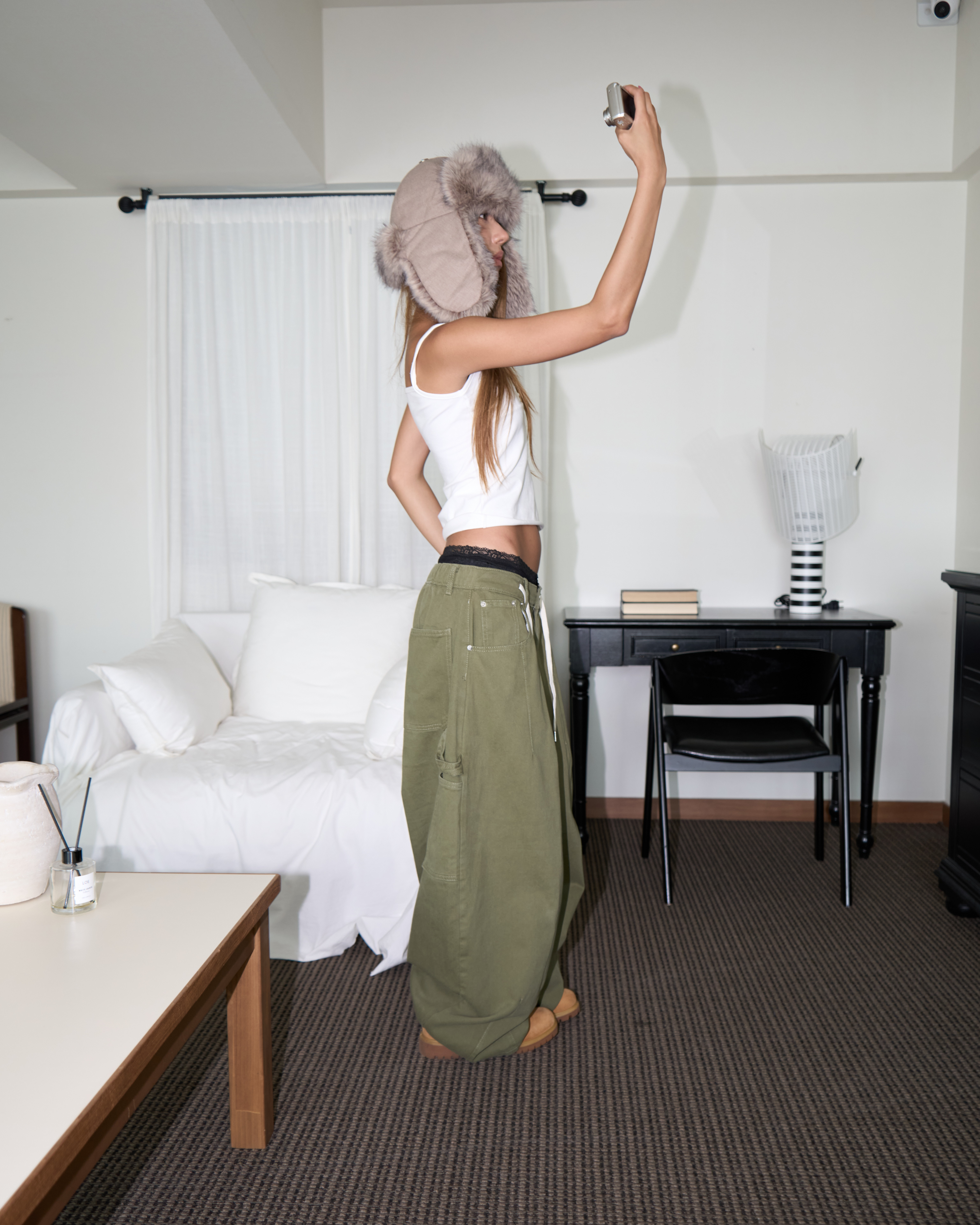 Sido Mega Wide Carpenter Cotton Pants(Unisex)