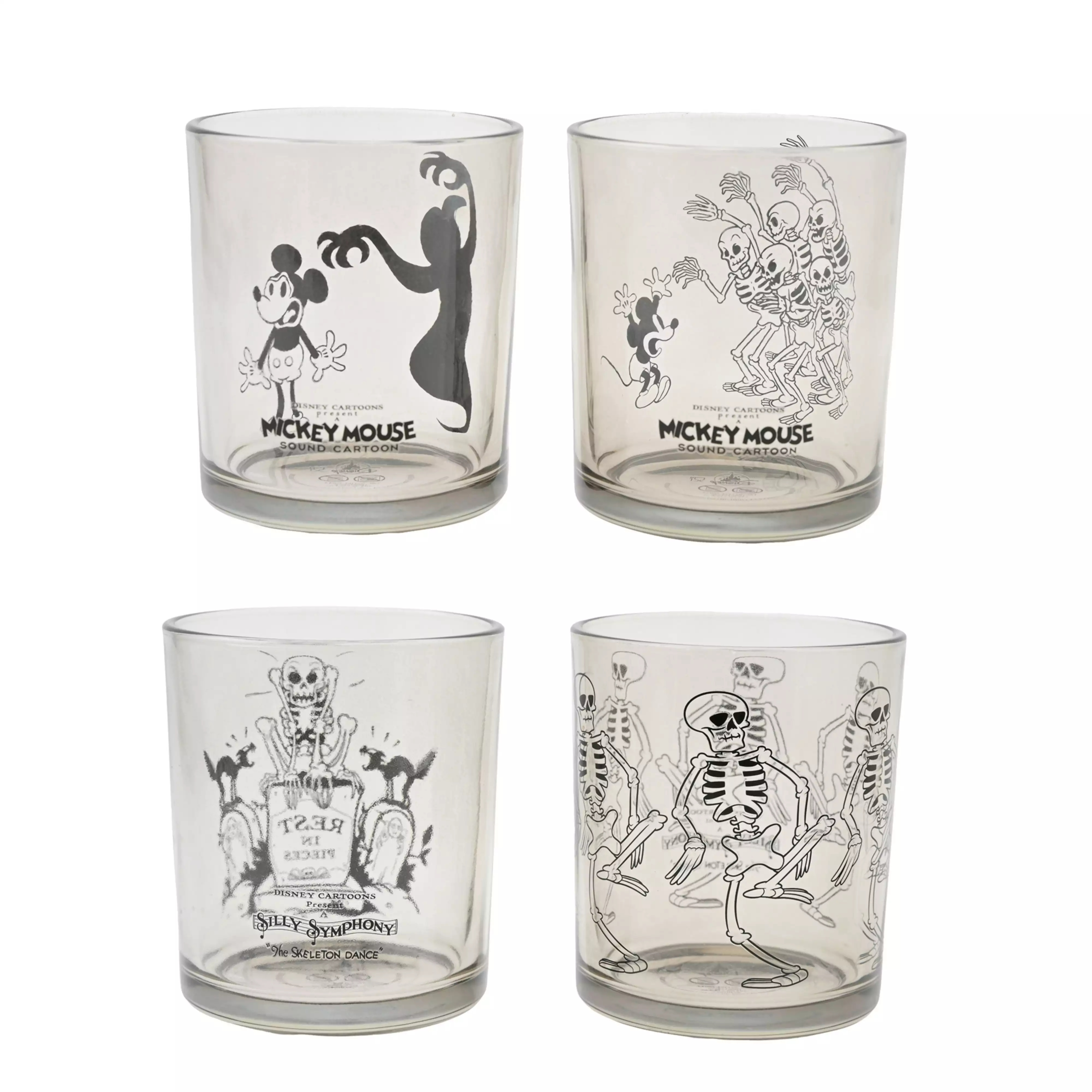 🌸 【預訂】黑白Mickey x Skeleton Cup Set<日本限定>-The Skeleton Dance The Haunted House