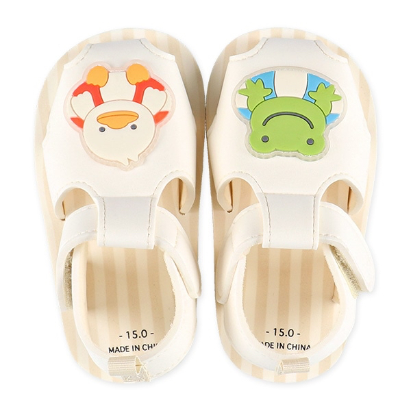 🇯🇵預訂 日本直送🇯🇵青蛙鴨子圖案米白色EVA涼鞋