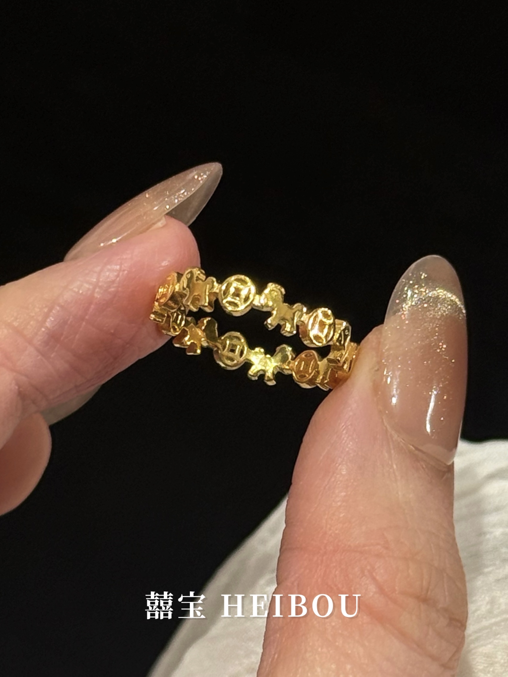 【马年爆款】金币小马戒指