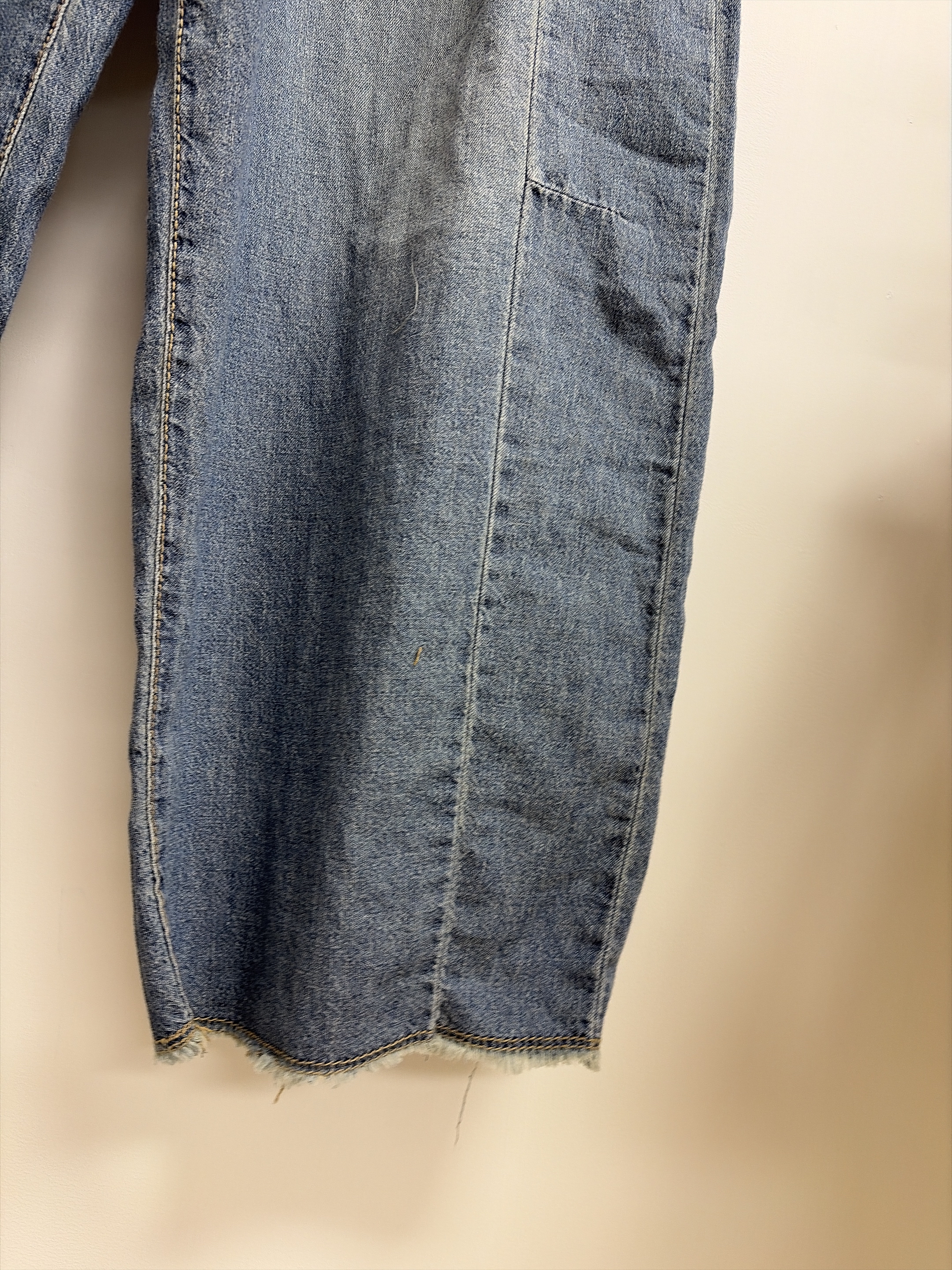 Soft棉麻牛仔褲 M / XL size 