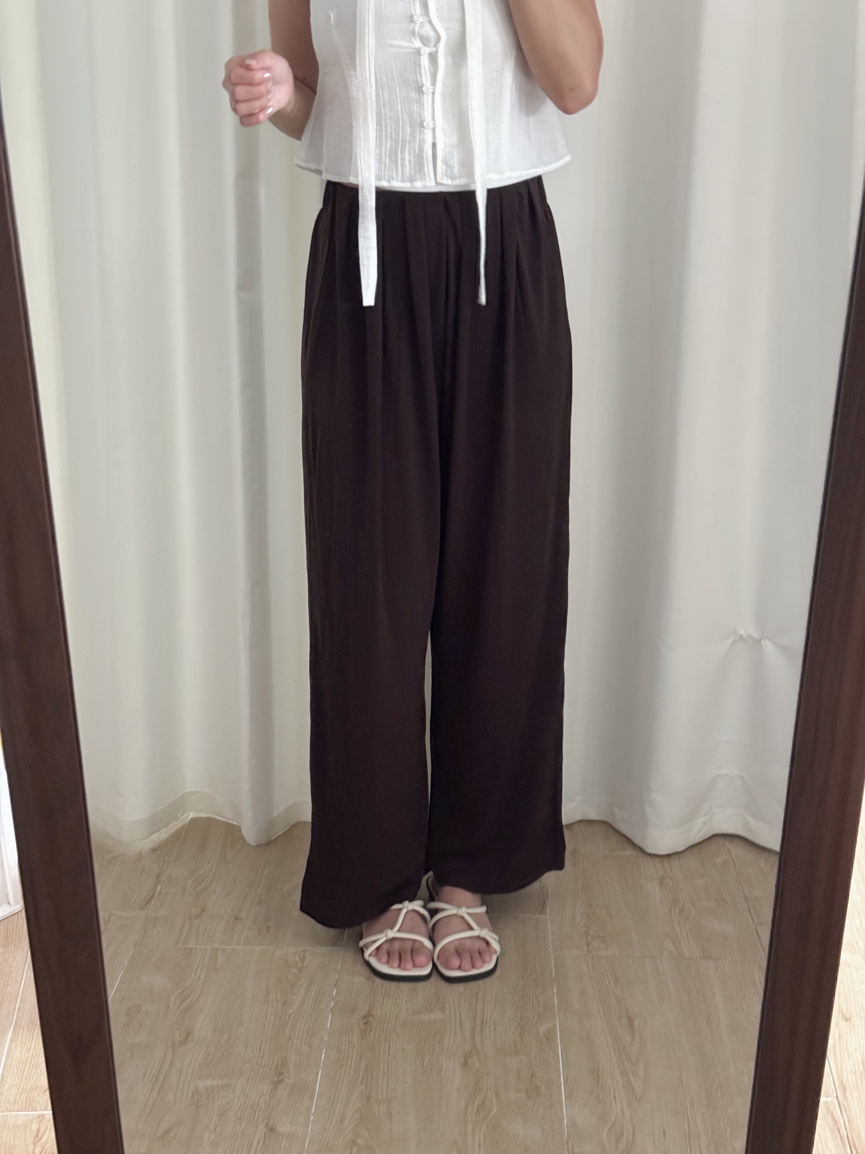 [夏天最愛!]超垂感涼爽休閑長褲(四色入)