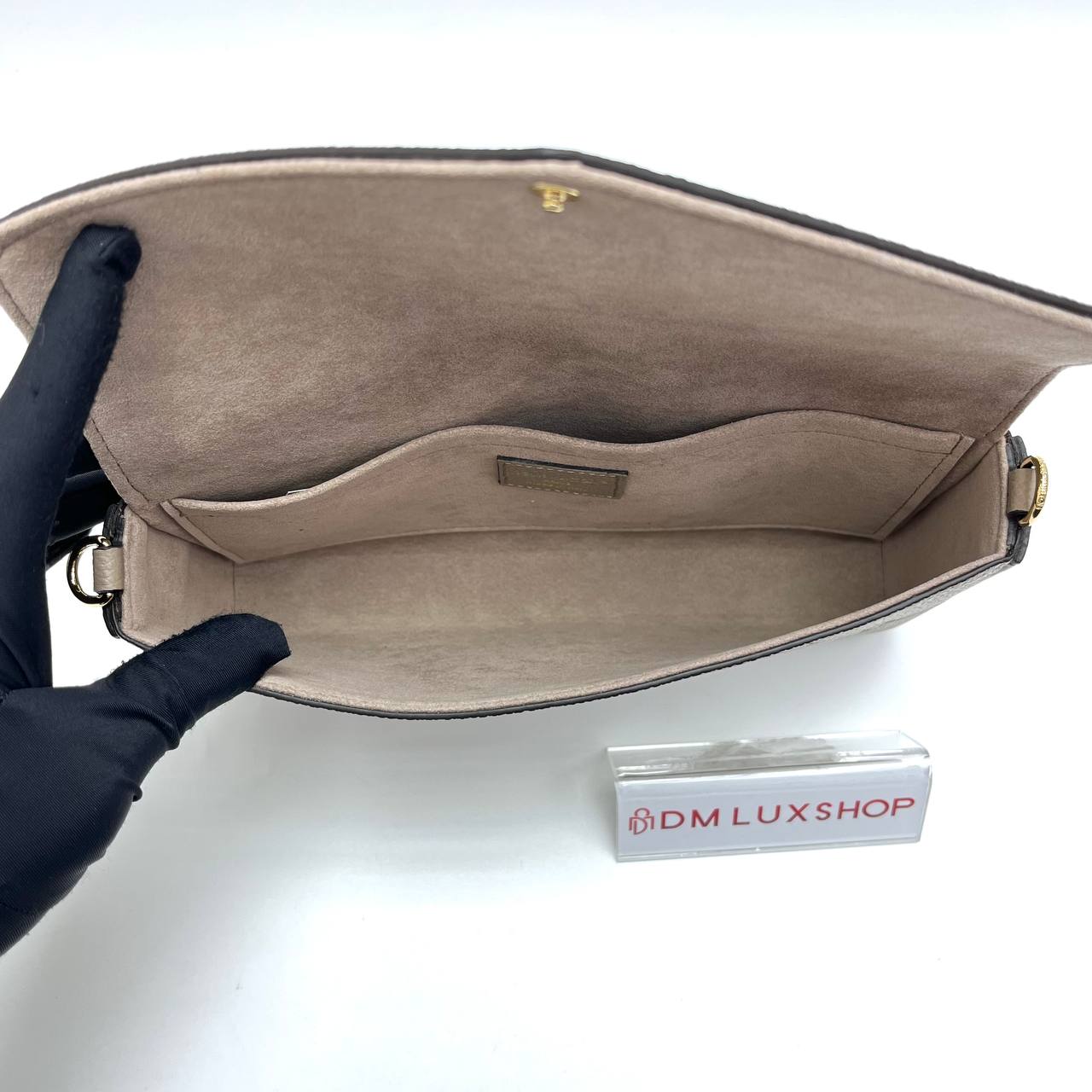 LV Bicolour Grey Empreinte Pochette Felicie