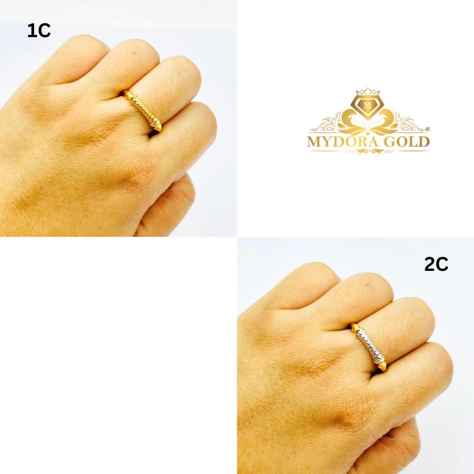 MYDORA Cincin Stylish Eternity Gold (5G) l EMAS 916/22K