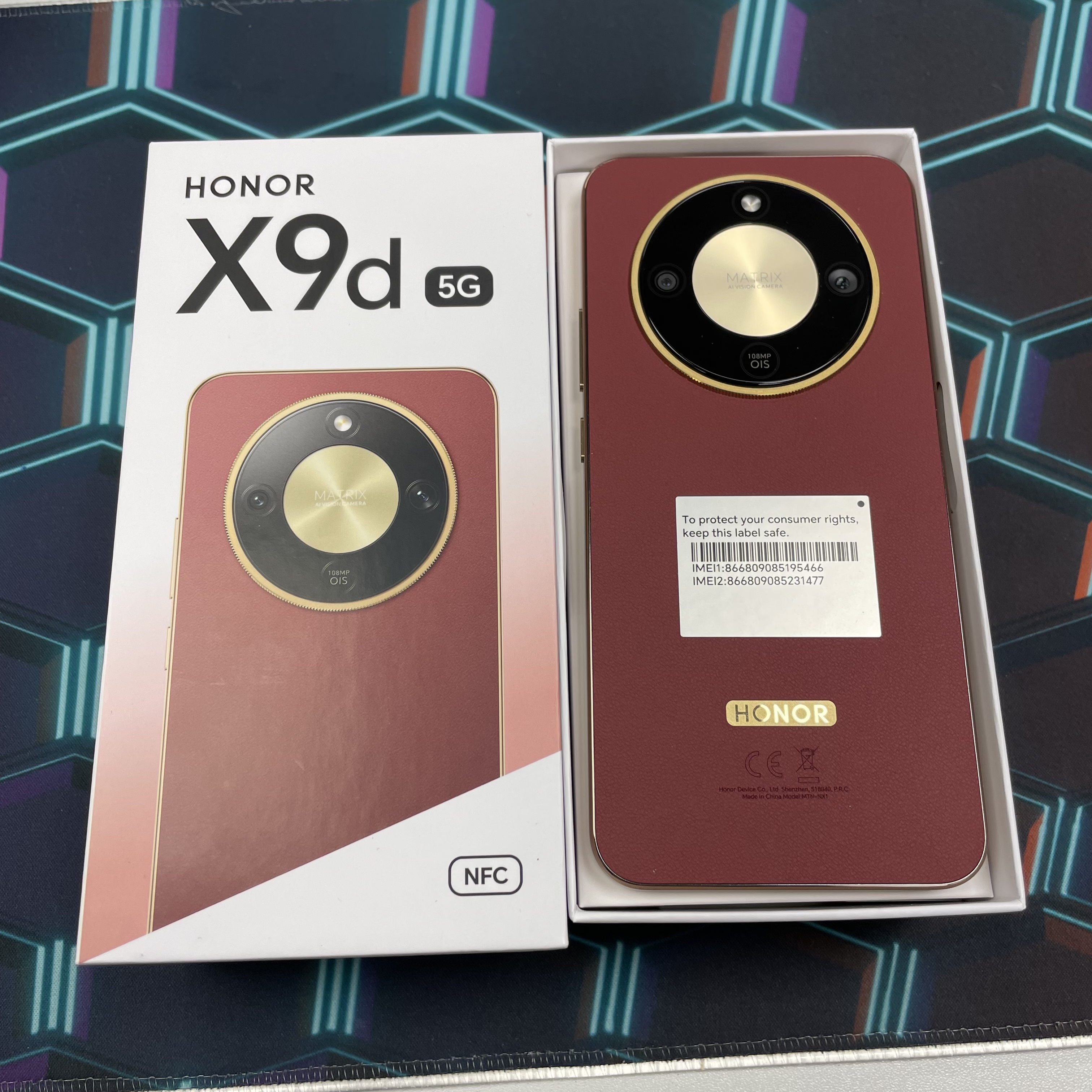 *6034 Honor X9d 完美機 12+256GB 紅色 red