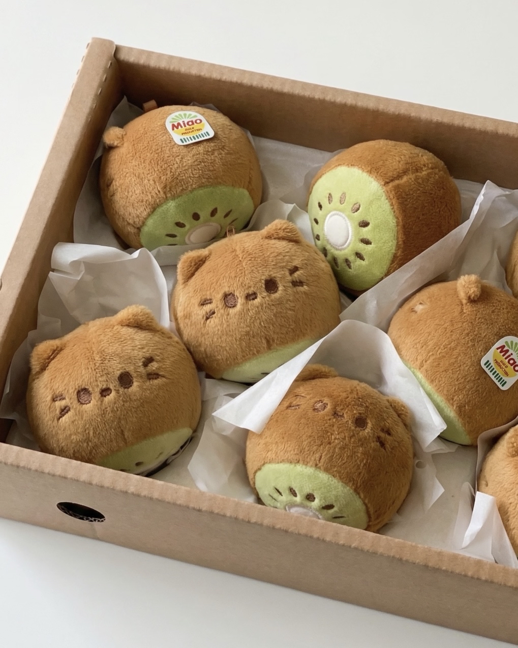 「奇異果喵」毛絨掛件