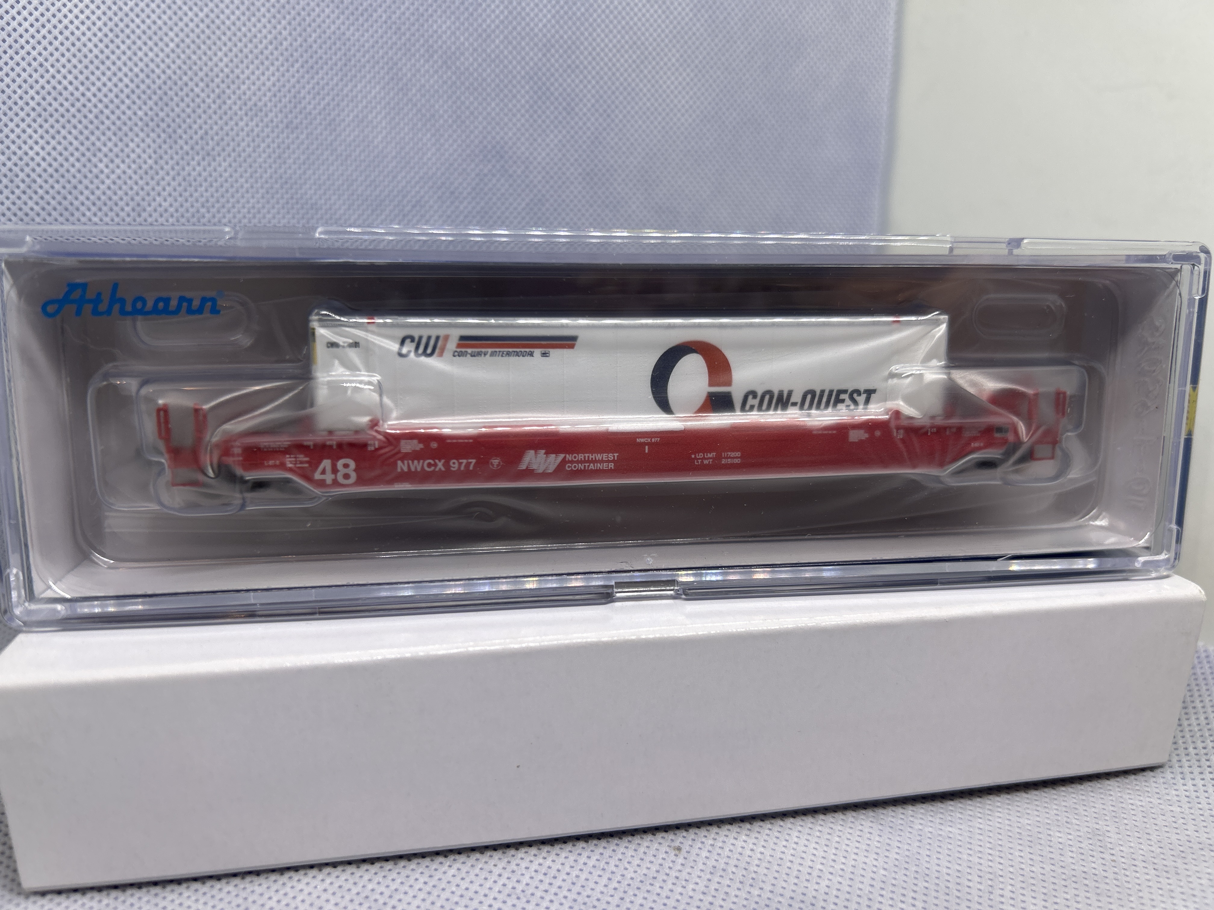 N Scale ATHEARN ATH3294 48‘ Husky Stack Well Car NWCX977 