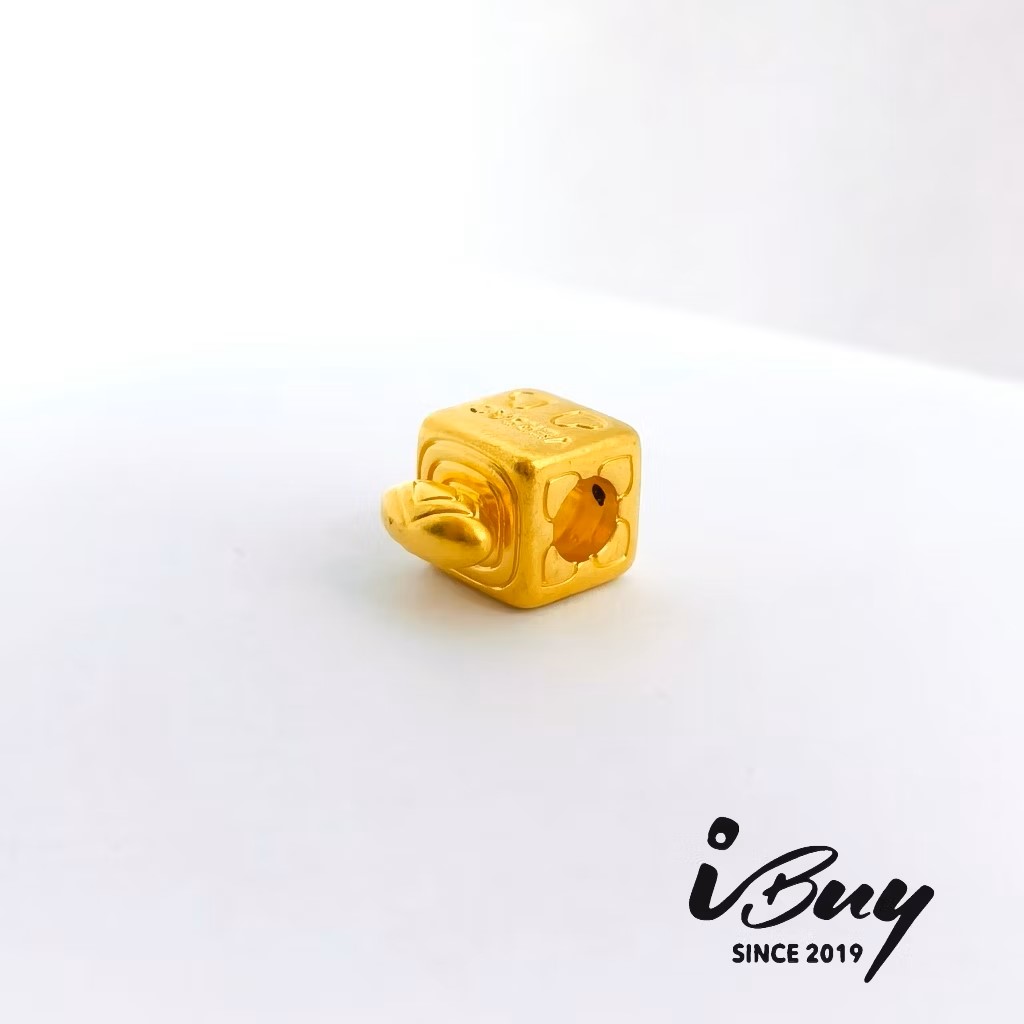 916 HARD GOLD VERSACE PERFUME BATTLE CHARM BEAD 916 硬金 范思哲香水瓶串咀