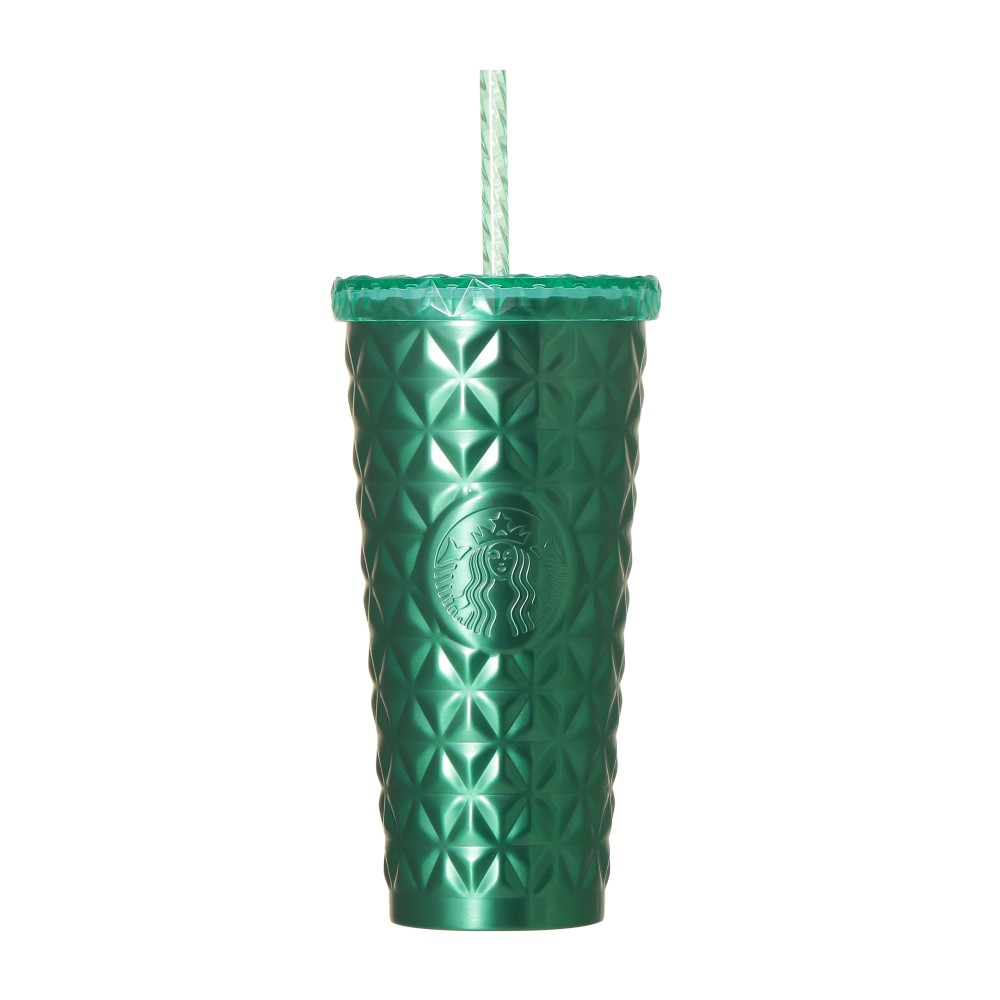 《日本 🇯🇵 STARBUCKS Color Your Summer ☀️系列》✨️不鏽鋼凍飲保溫杯  寶石綠 591ml   $338✨️  