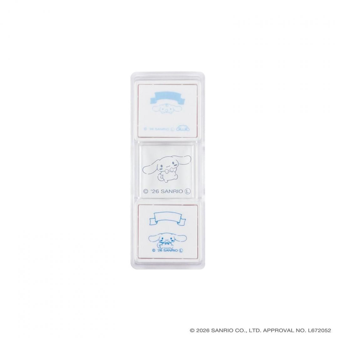 現貨｜Sanrio Cinnamoroll 玉桂狗 Kutsuwa 日版 Hancoco slide 可堆疊 雙色雙圖案 印章 (SA013C)