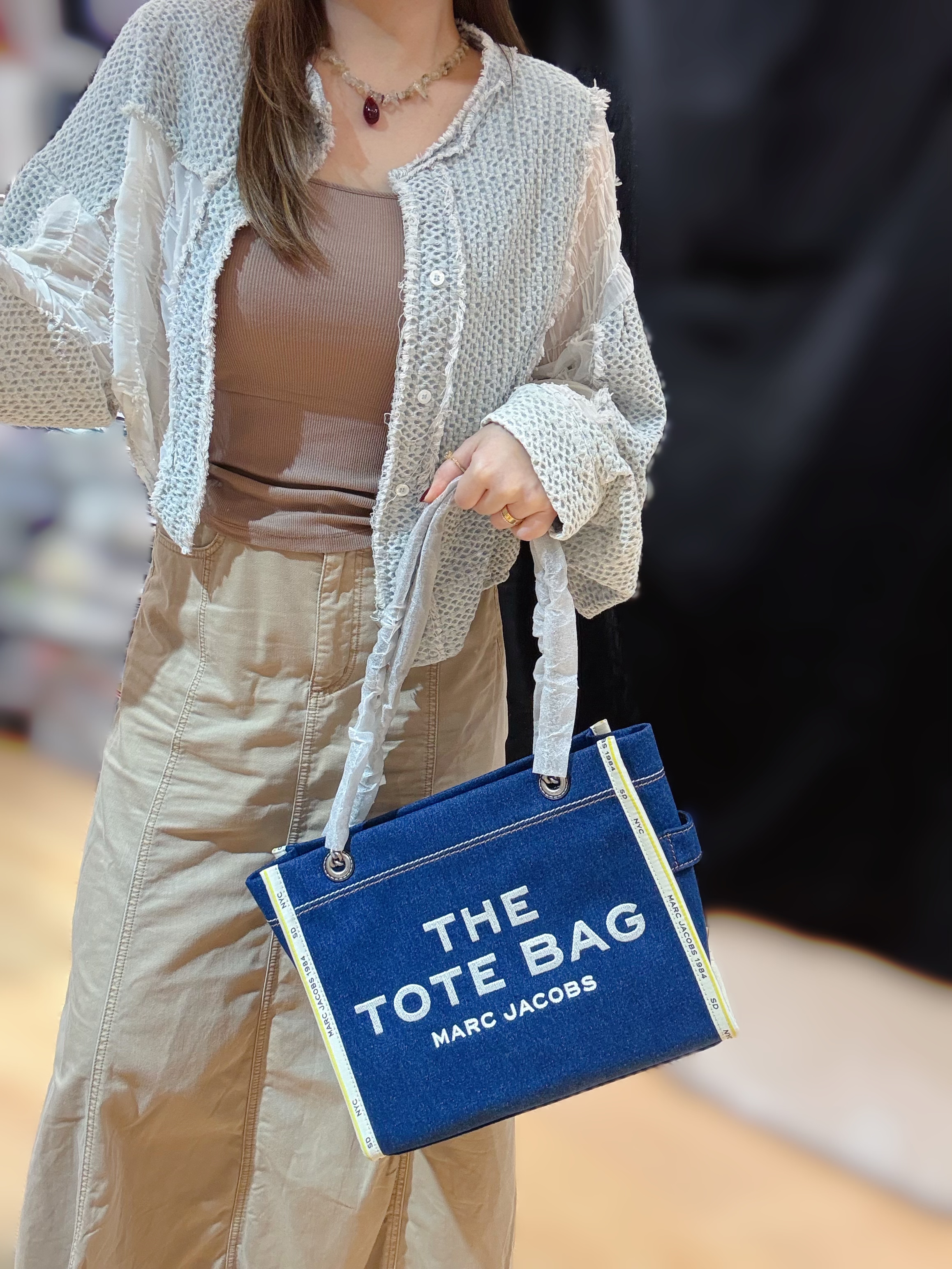 Marc jacobs chain tote M denim