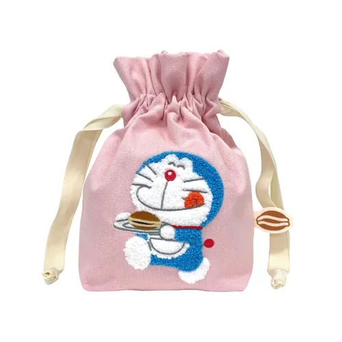 DORAEMON 相良刺繡束口袋 - 03260062