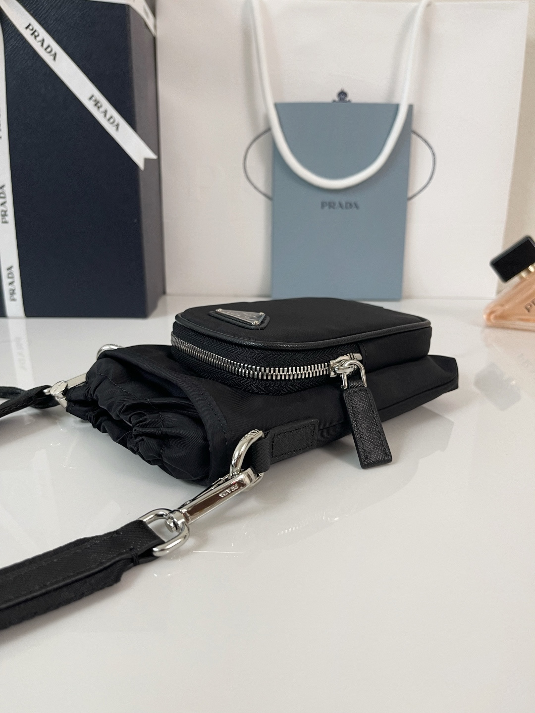 【頂級原單】PRADA Re-Nylon smartphone case 手機包