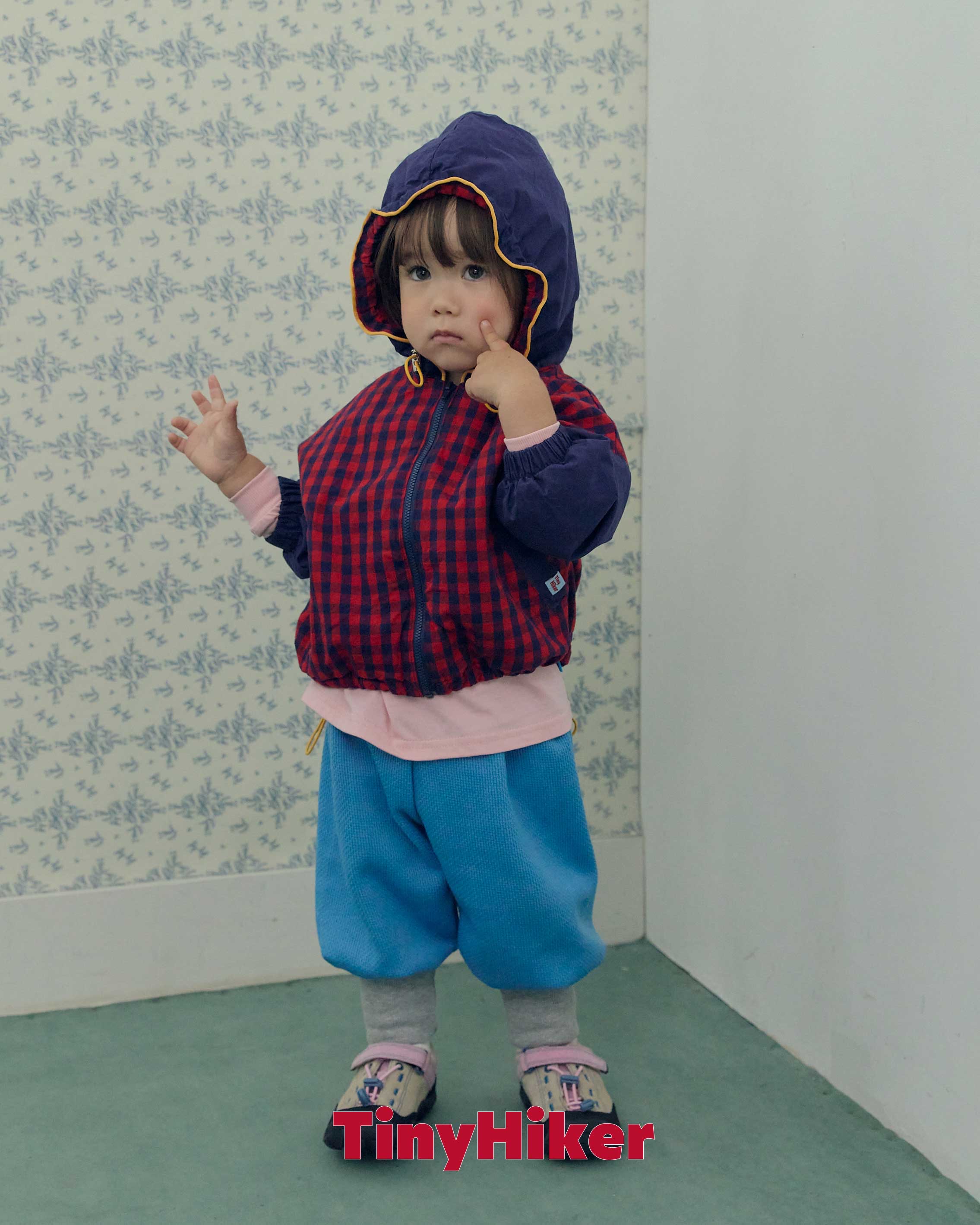 Tiny |  Pposik Check Hoodie Jumper