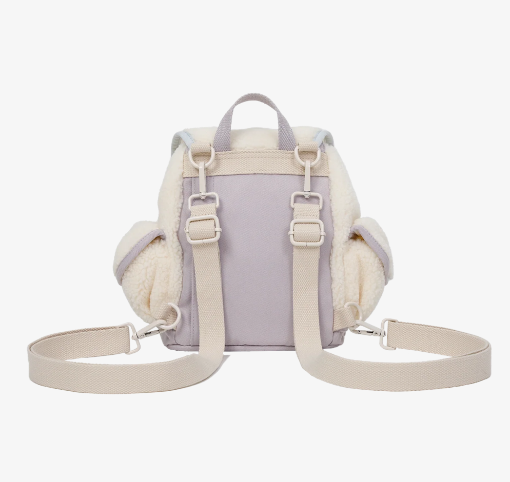 Doughnut Lighthouse Fluffy Series Backpack Cream X Blue Lotus X Powder Purple