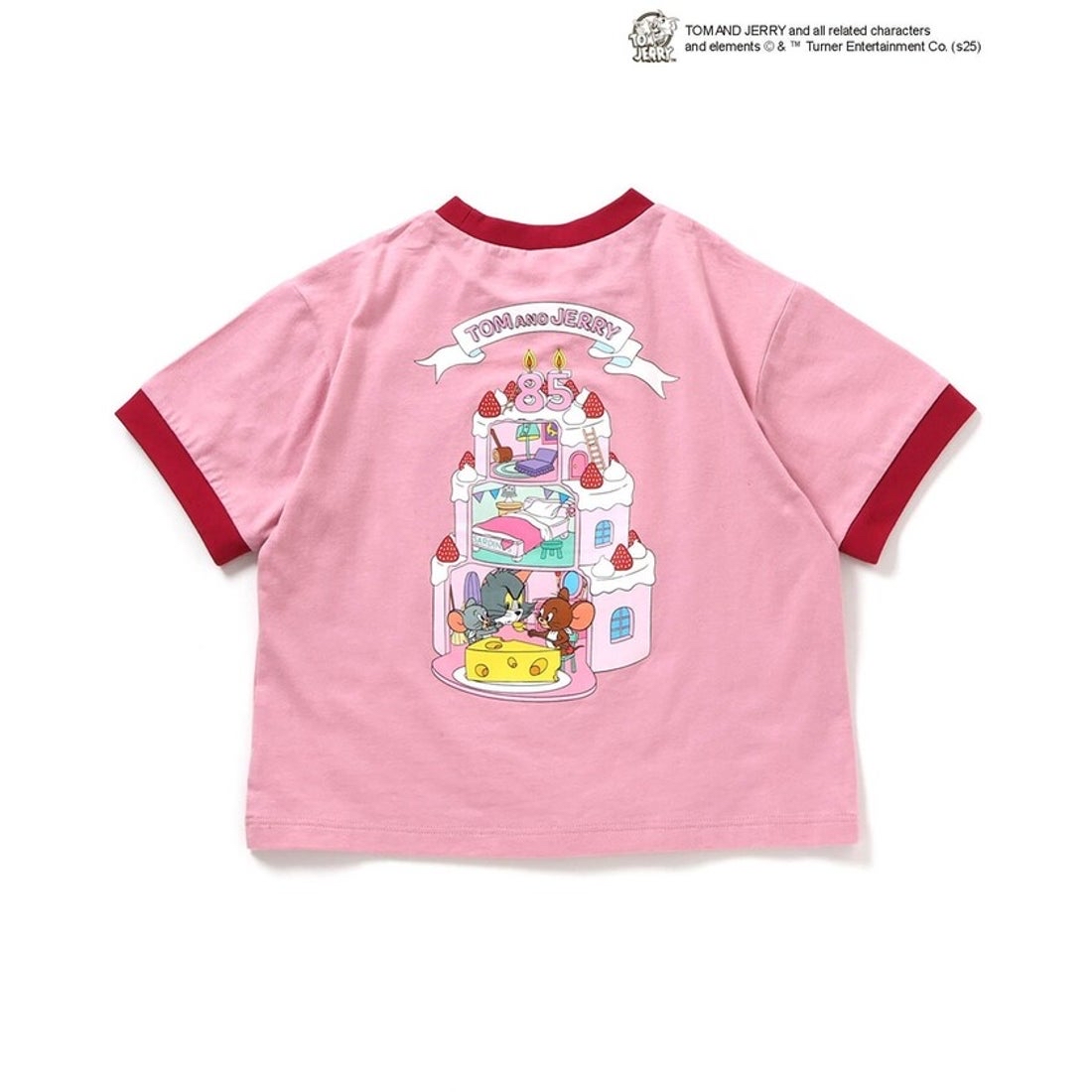 A0099 Tom & Jerry 粉色短袖上衣