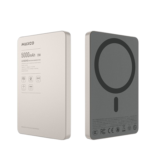 [CCC認證產品及可追溯二維碼] Maxco Magnetic 5000mAh PD 20w 金屬磁吸流動電源 MP38 [預計8月中出貨]