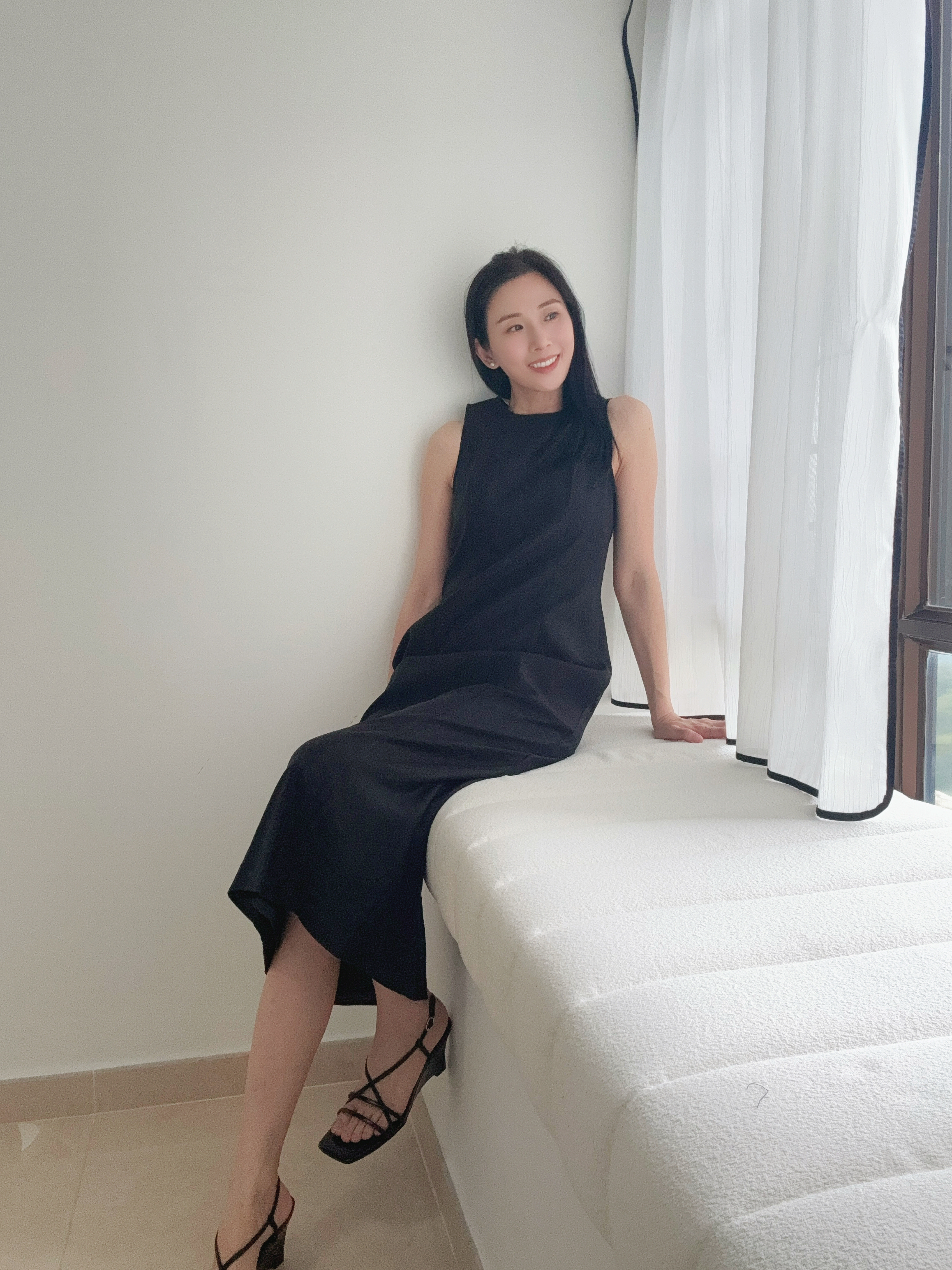Elegant one piece long dress (with inner dress)