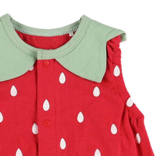 🆕【⭐訂購⭐】🌀 🇯🇵 日本直送🇯🇵 可愛草莓🍓/西瓜🍉造型 無袖連身衣🌀 [ELDA-0118][260422]