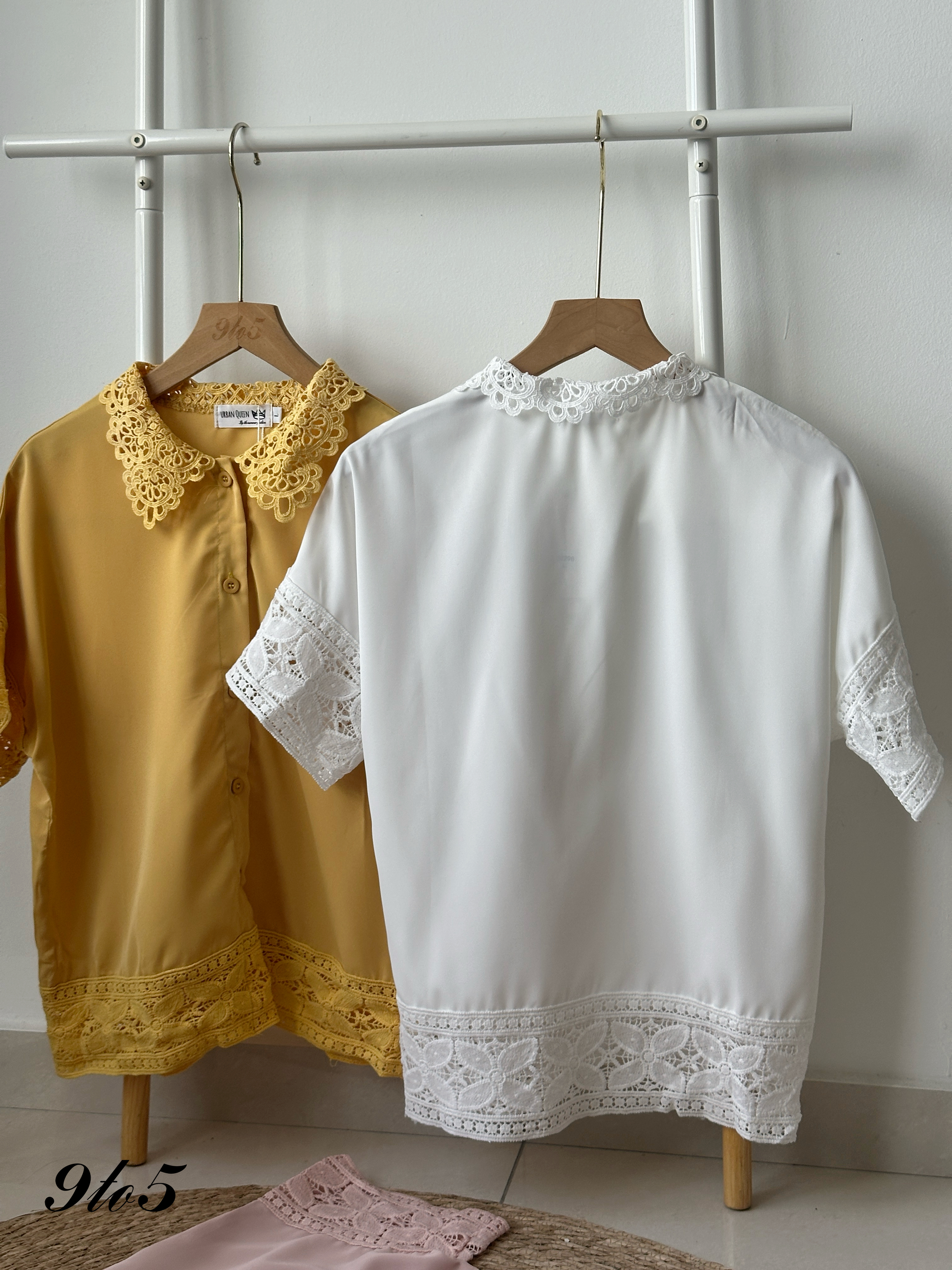 T4170 Lace Detailed Shirt - 4 Colors 