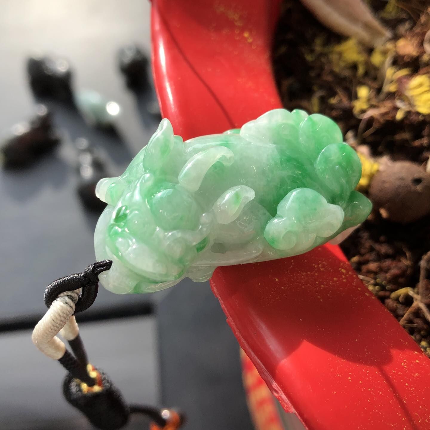 翠色花青貔貅 - 4