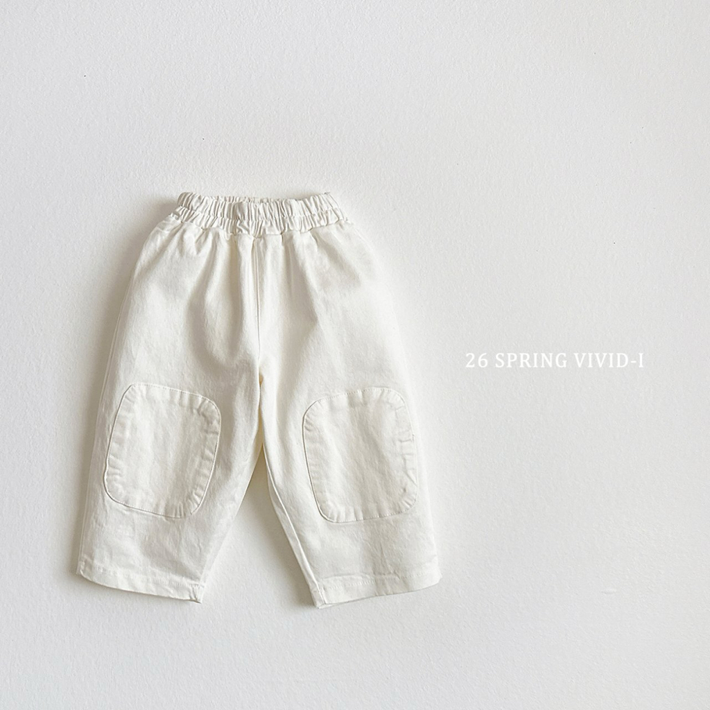 🌸預訂 韓國直送🌸🇰🇷VIVIDI兩色貼布寬鬆闊腳褲