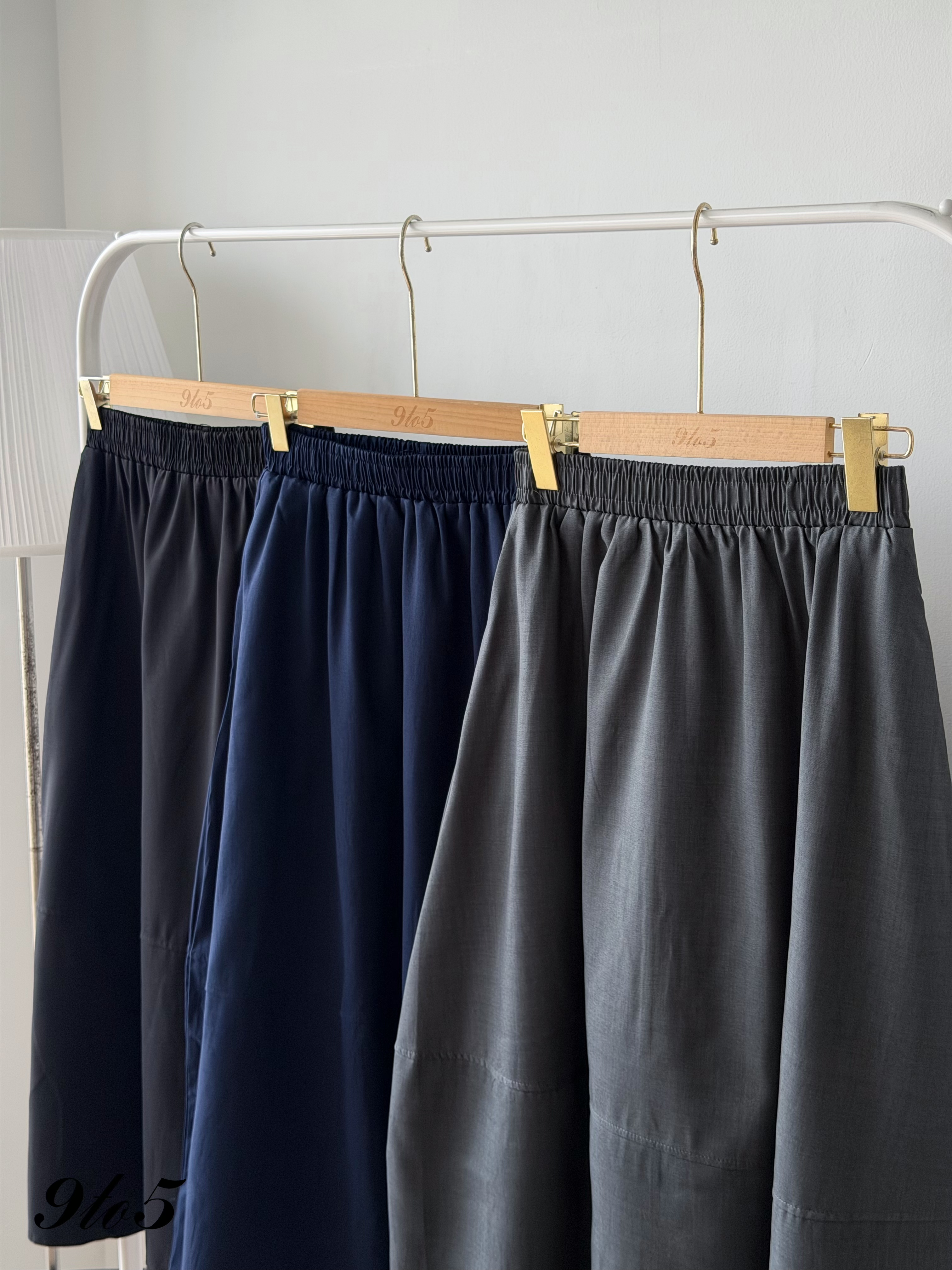 S2029 A Line Maxi Skirt - 3 Colors 