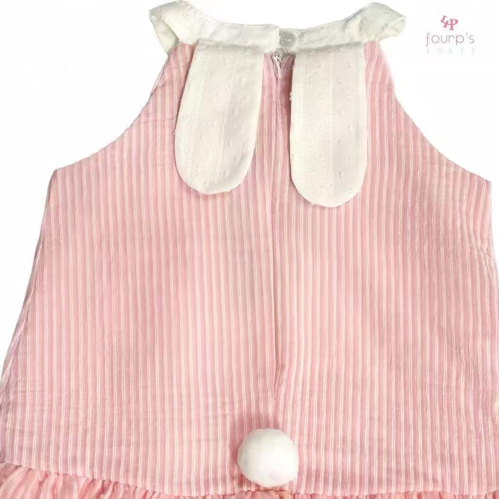 0704 粉色小耳朵米菲連衣裙