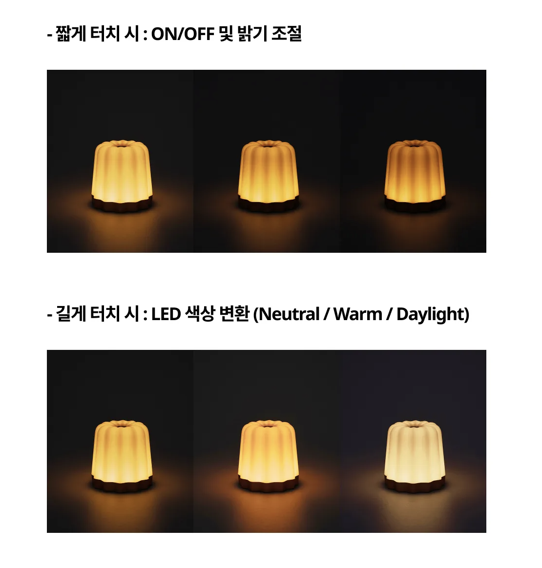韓國超人氣 DCBA 法式甜品 可麗露 小夜燈｜Canele Glow Mood Light